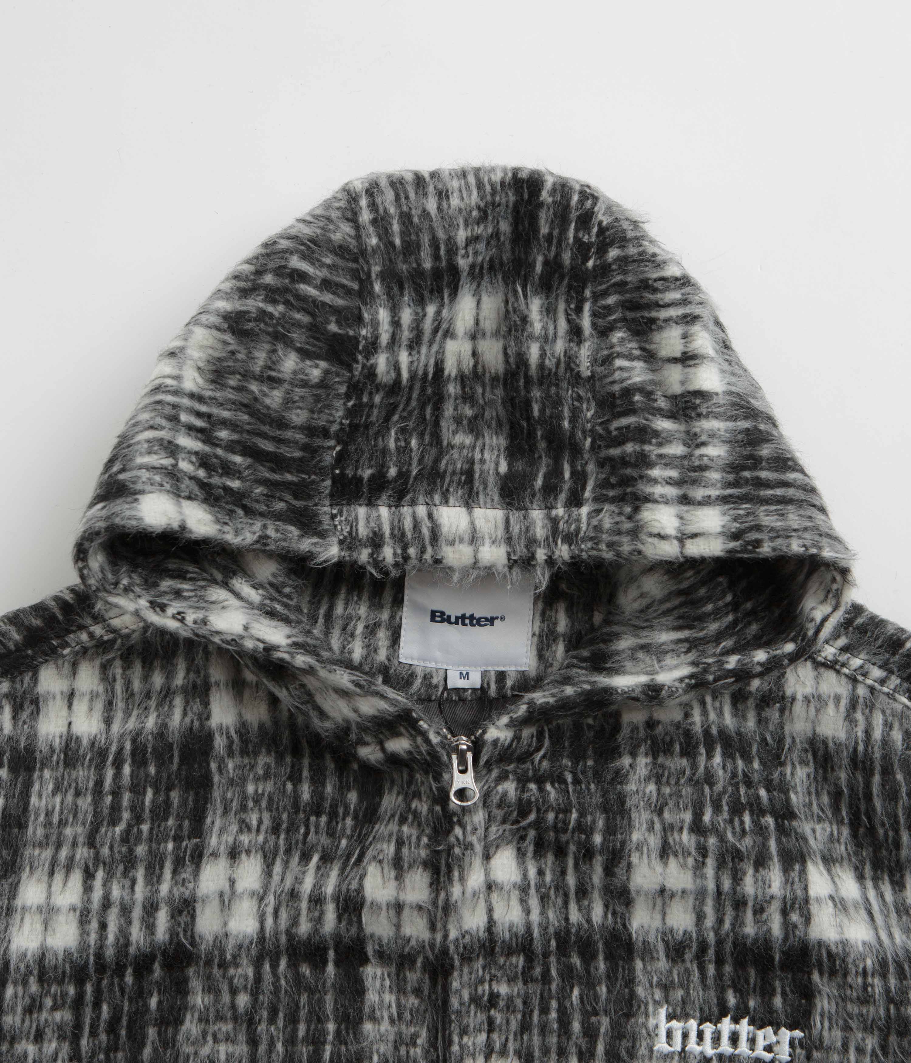 Butter Goods Heavy Plaid Work Jacket - Black / White - Image 5