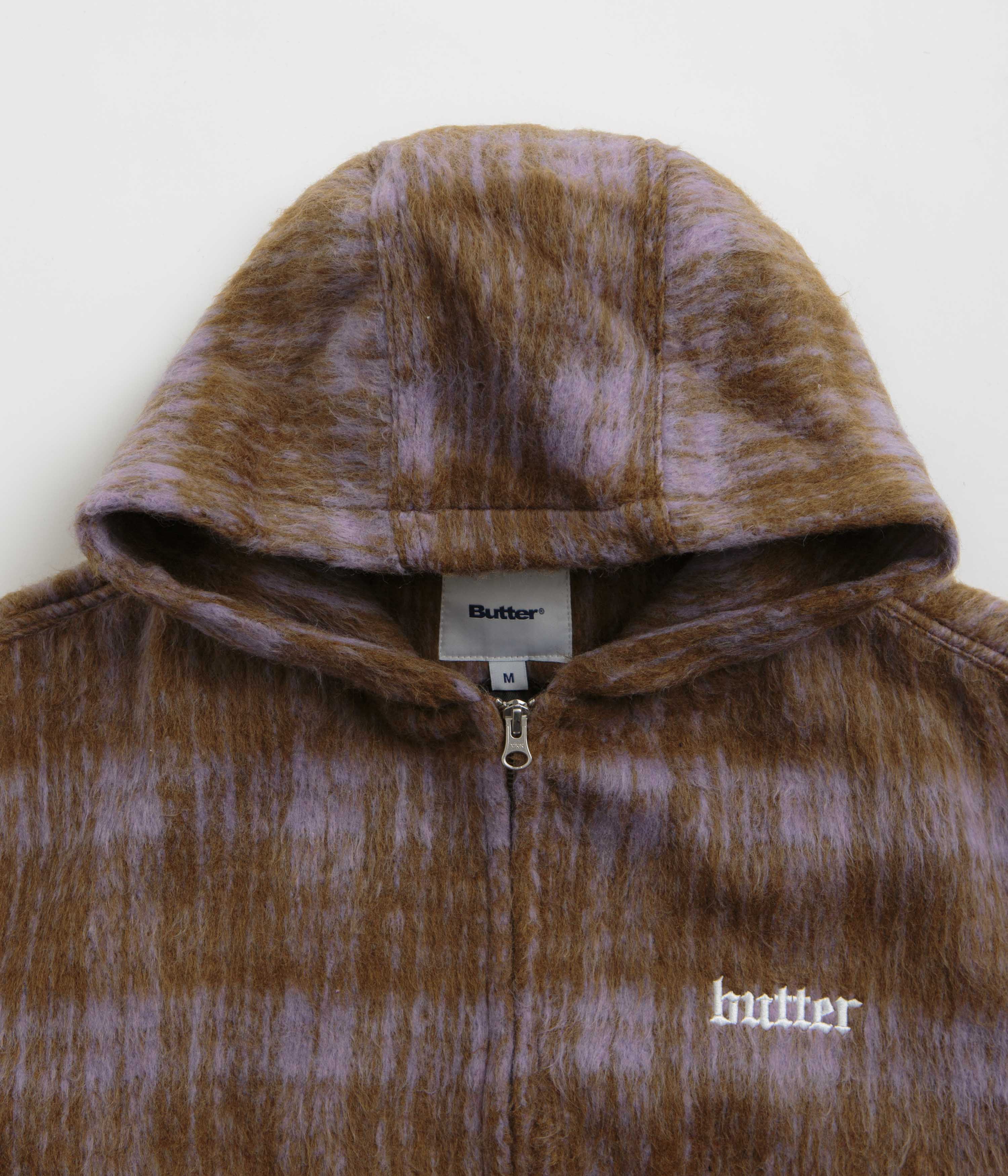 Butter Goods Heavy Plaid Work Jacket - Brick / Dusk - Image 5