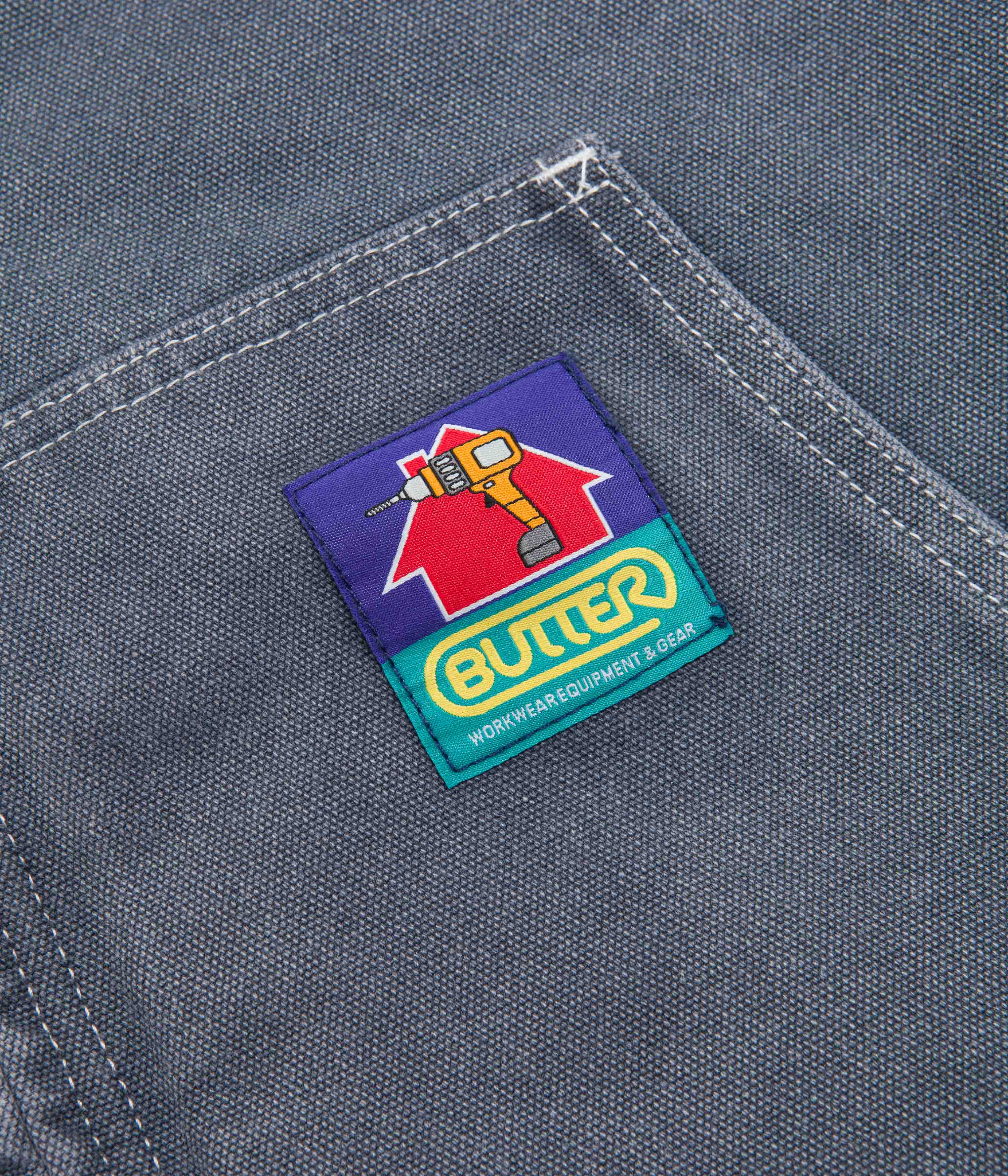Butter Goods Heavy Weight Canvas Work Jacket - Slate - Image 3