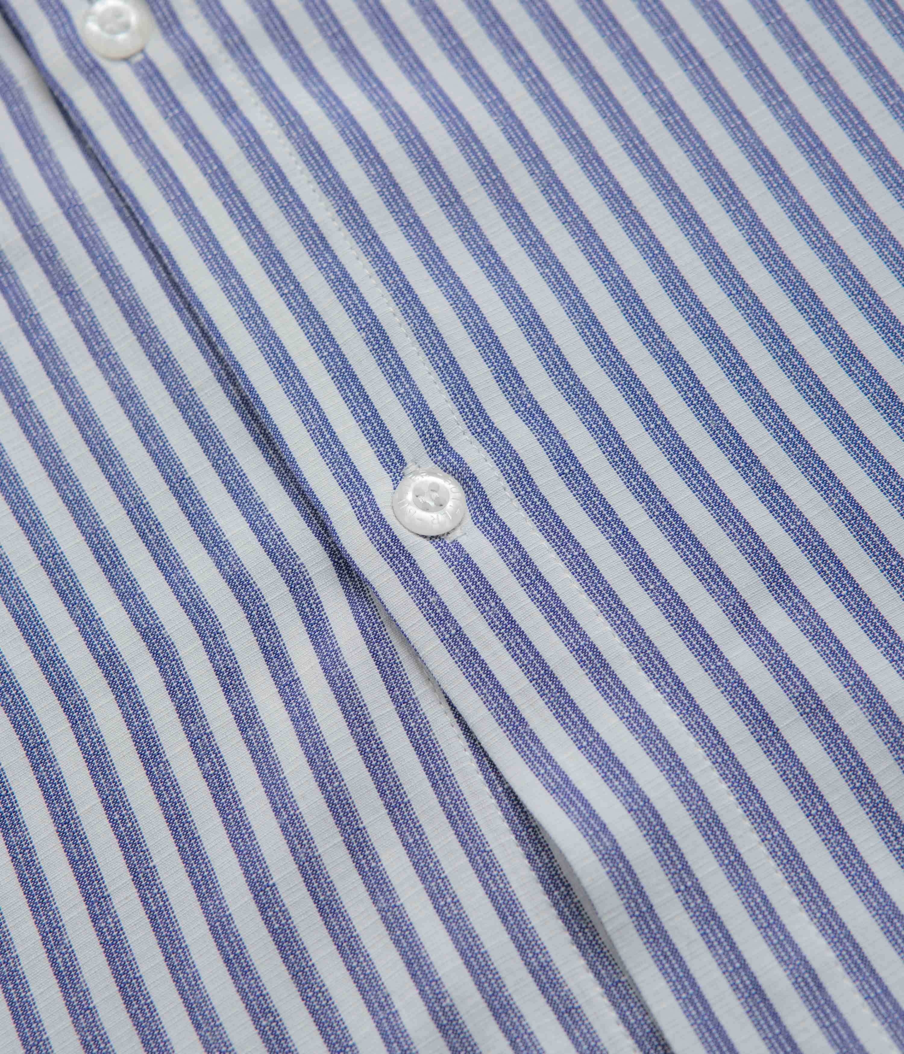 Butter Goods Hickory Short Sleeve Shirt - Blue Stripe - Image 3