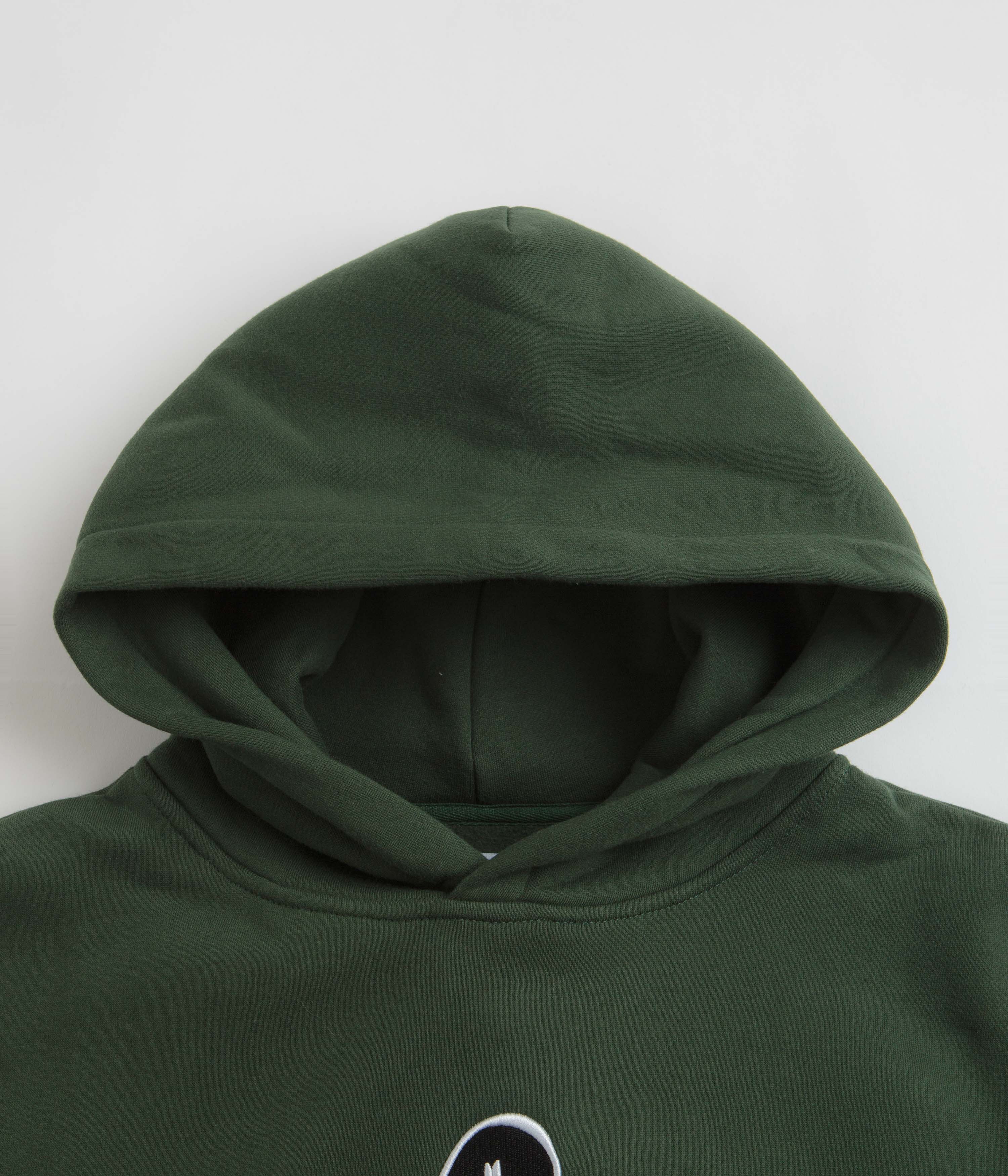 Butter Goods Hound Embroidered Hoodie - Dark Green - Image 2