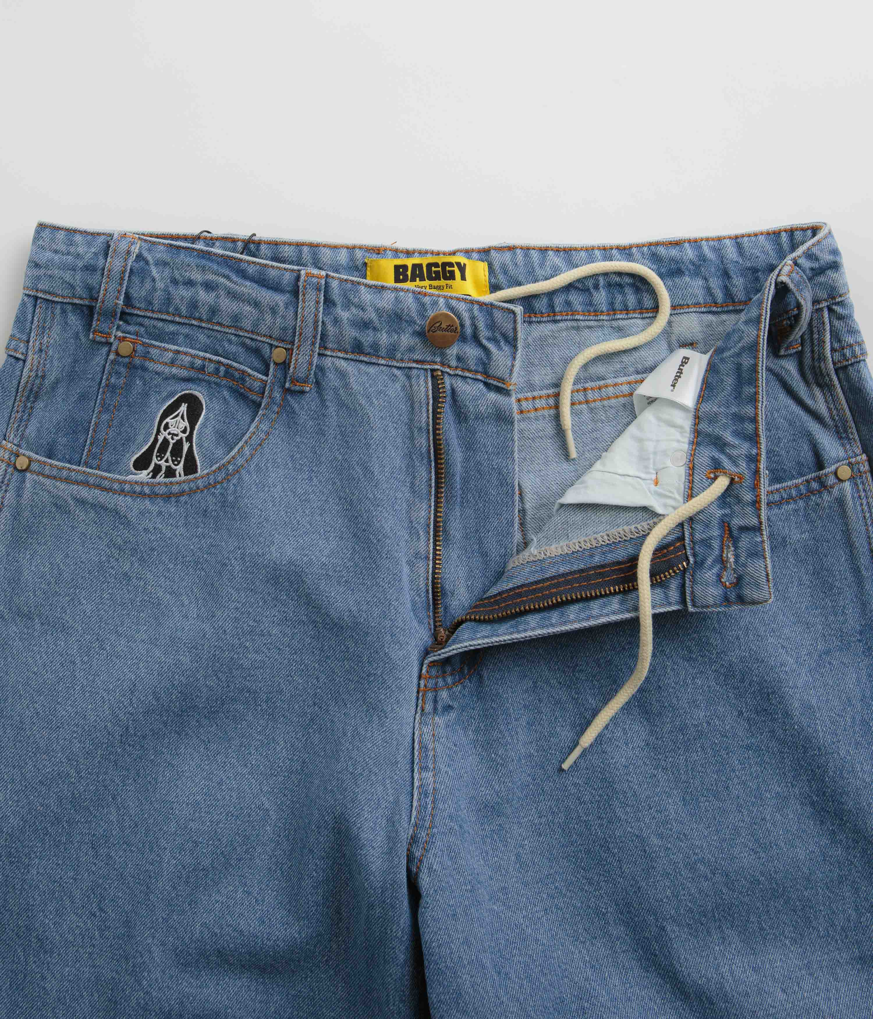 Butter Goods Hound Jeans - Washed Indigo - Image 5