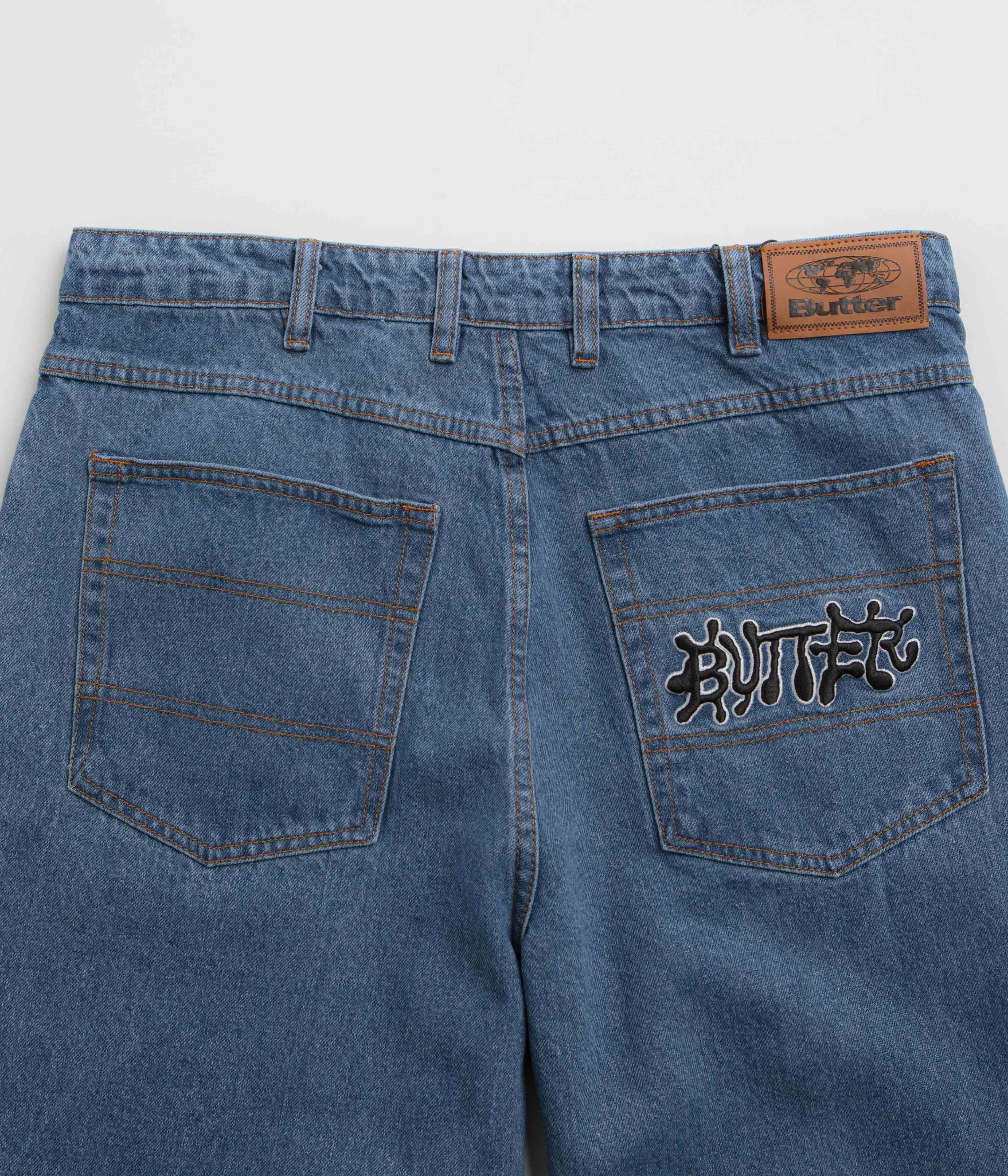 Butter Goods Ink Jeans - Worn Blue - Image 6