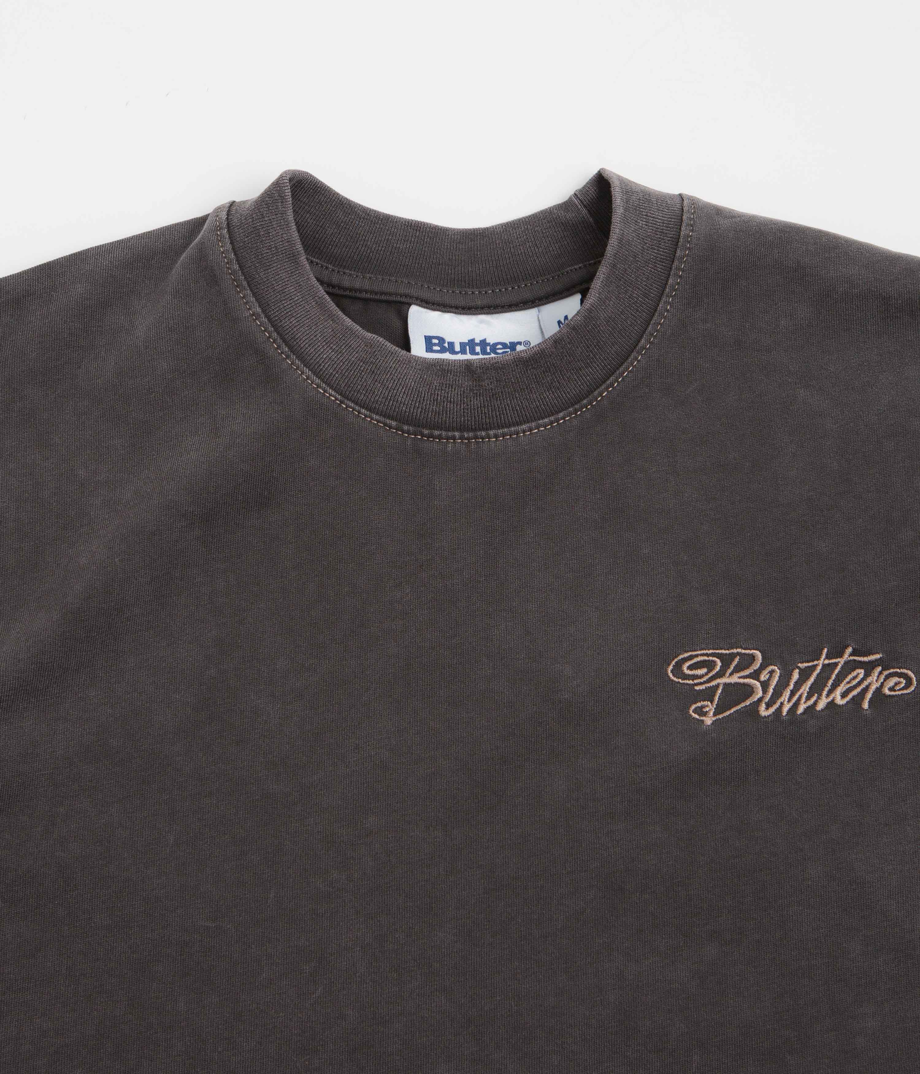 Butter Goods Jive Contrast T-Shirt - Washed Black - Image 3
