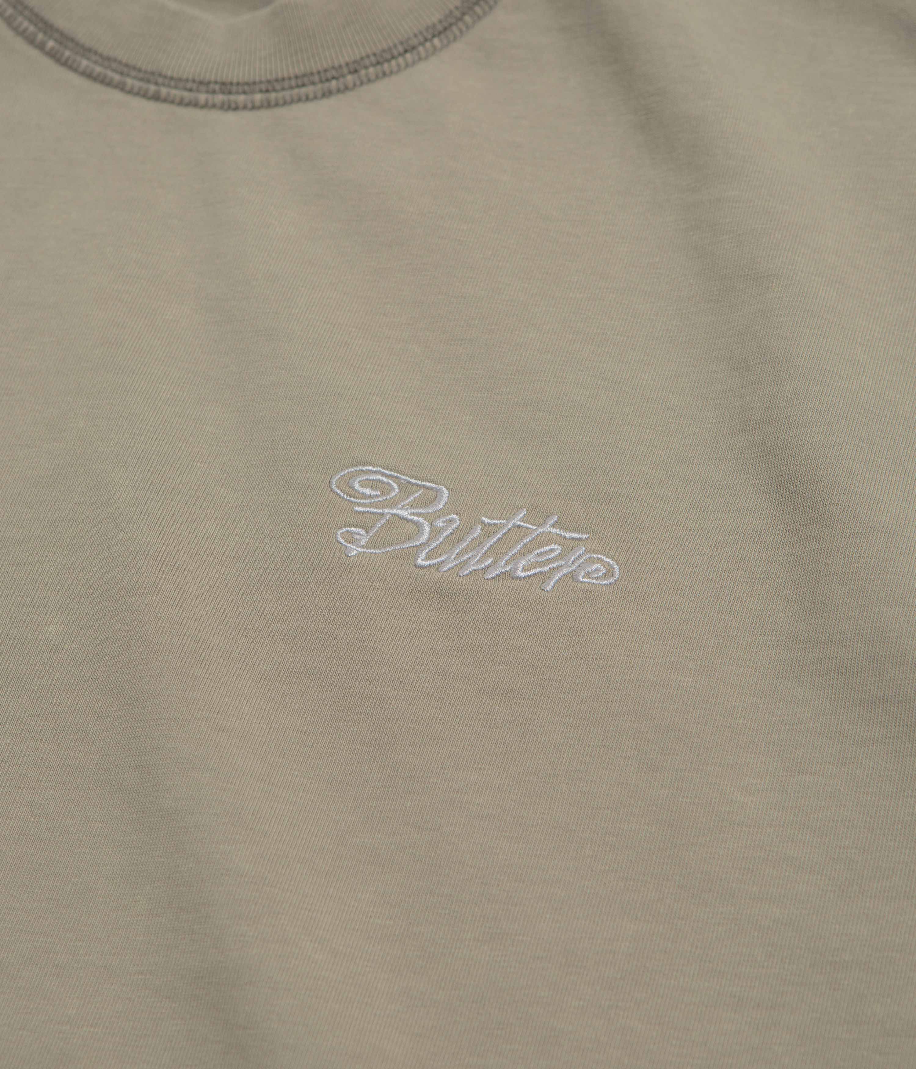 Butter Goods Jive Overlock Stitch T-Shirt - Distressed Cove - Image 3