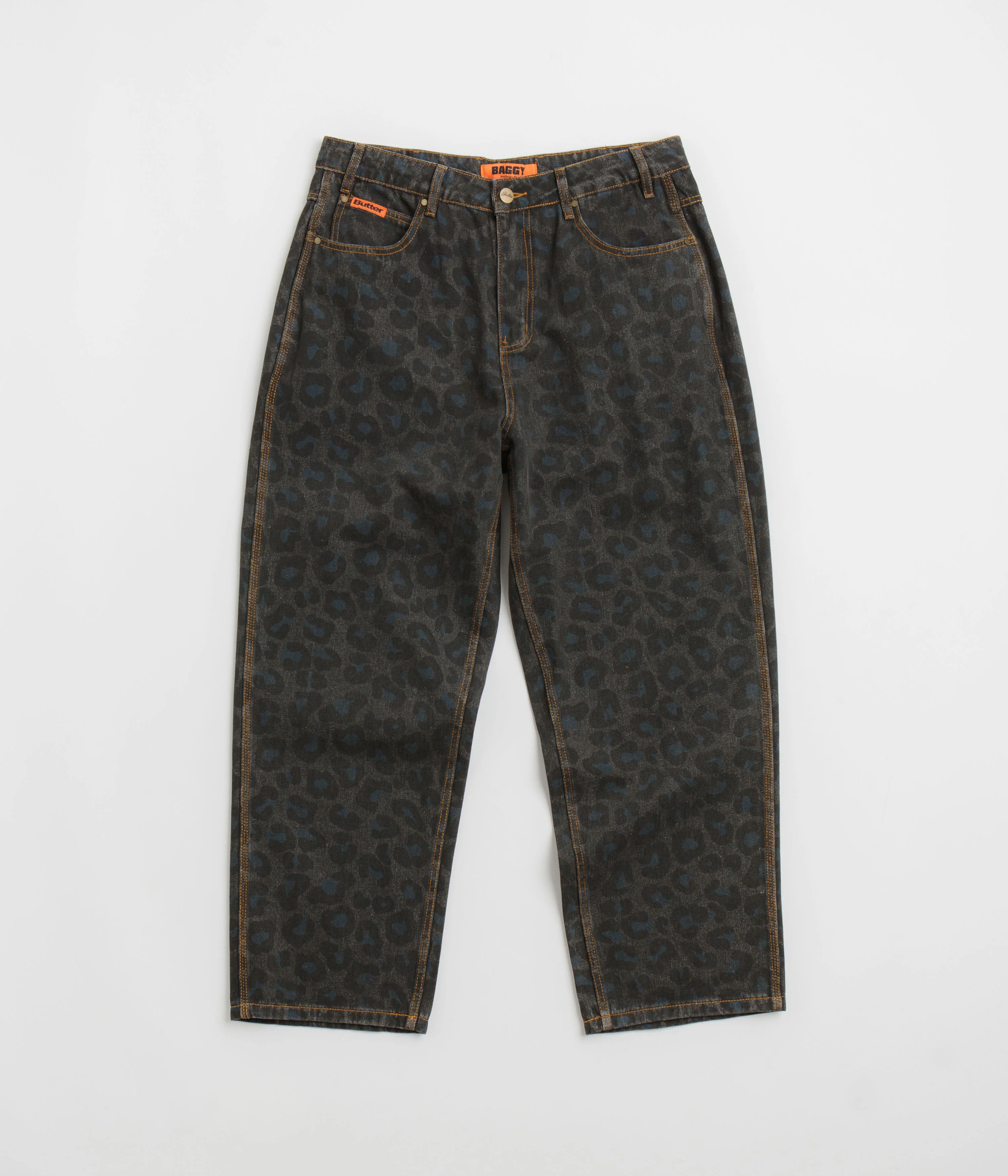 Butter Goods Leopard Jeans - Black