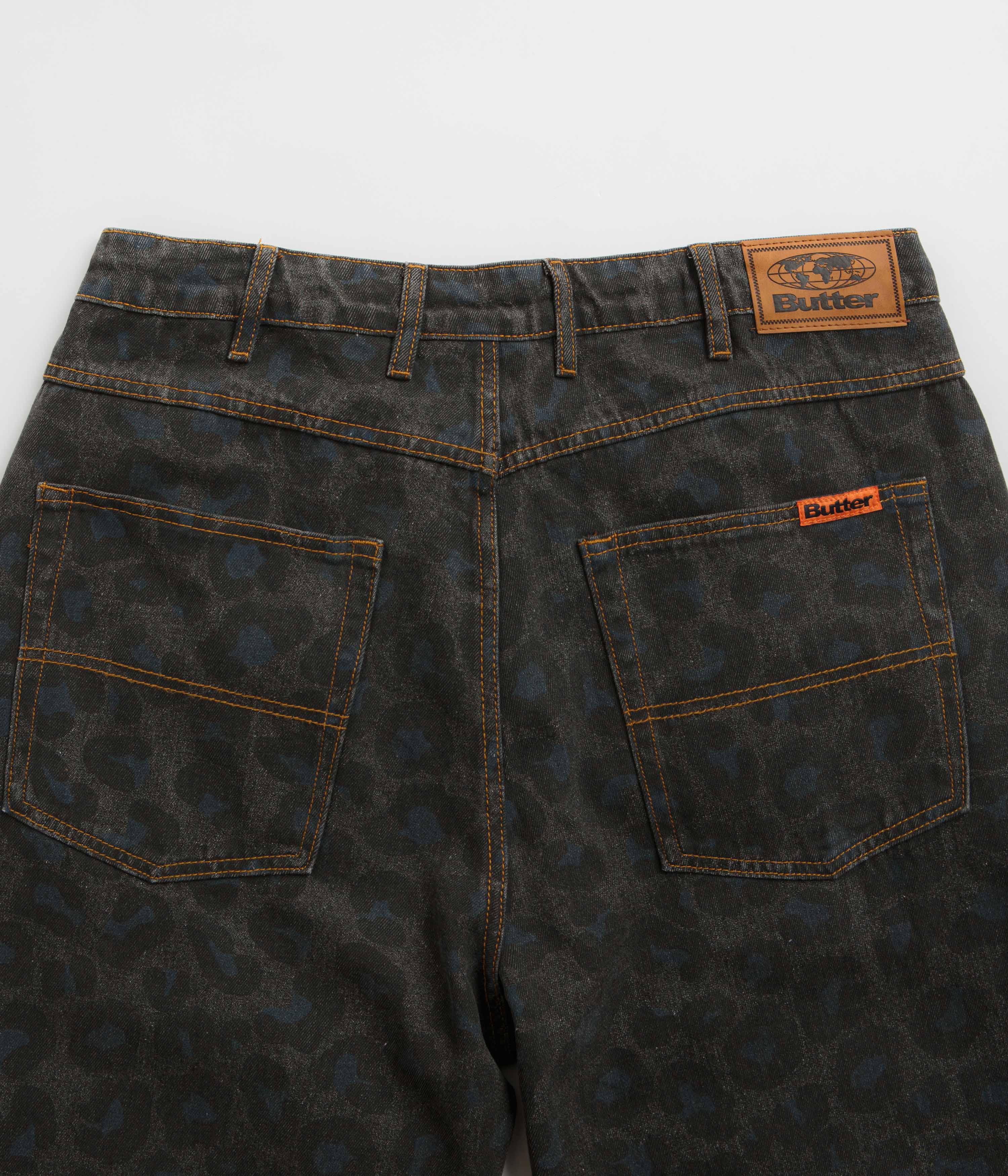 Butter Goods Leopard Jeans - Black - Image 6