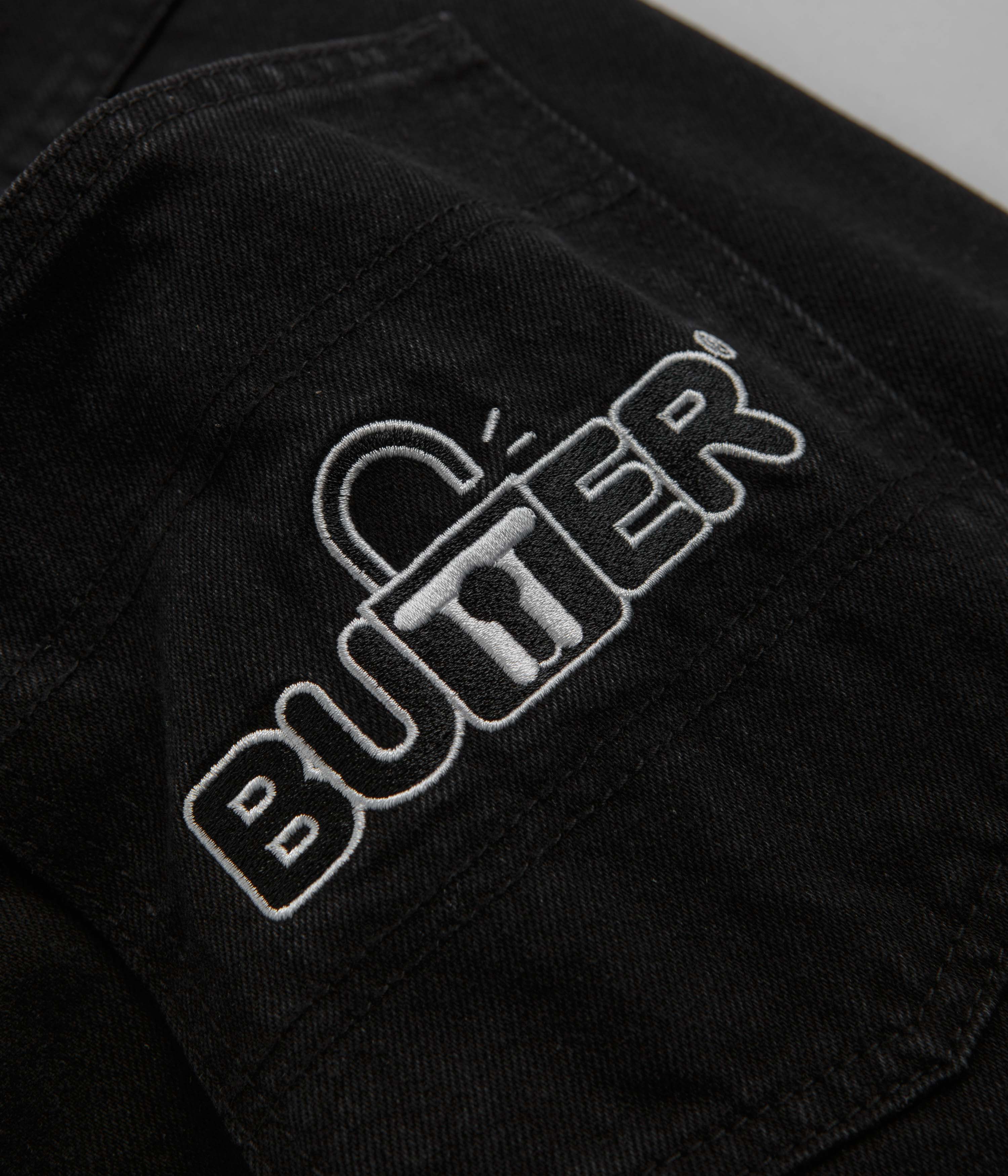 Butter Goods Lock Baggy Jeans - Flat Black - Image 8