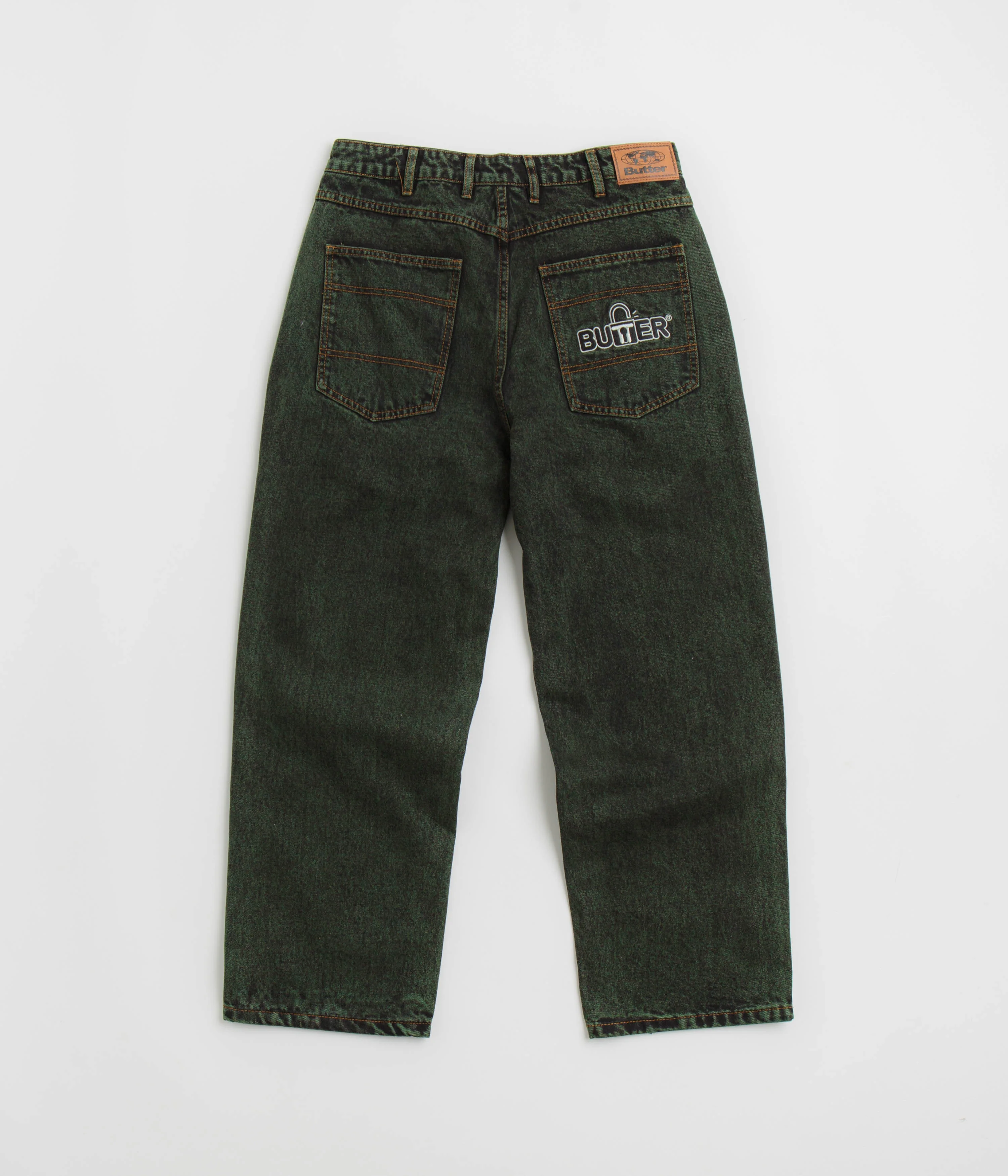 Butter Goods Lock Baggy Jeans - Washed Ivy - Image 3