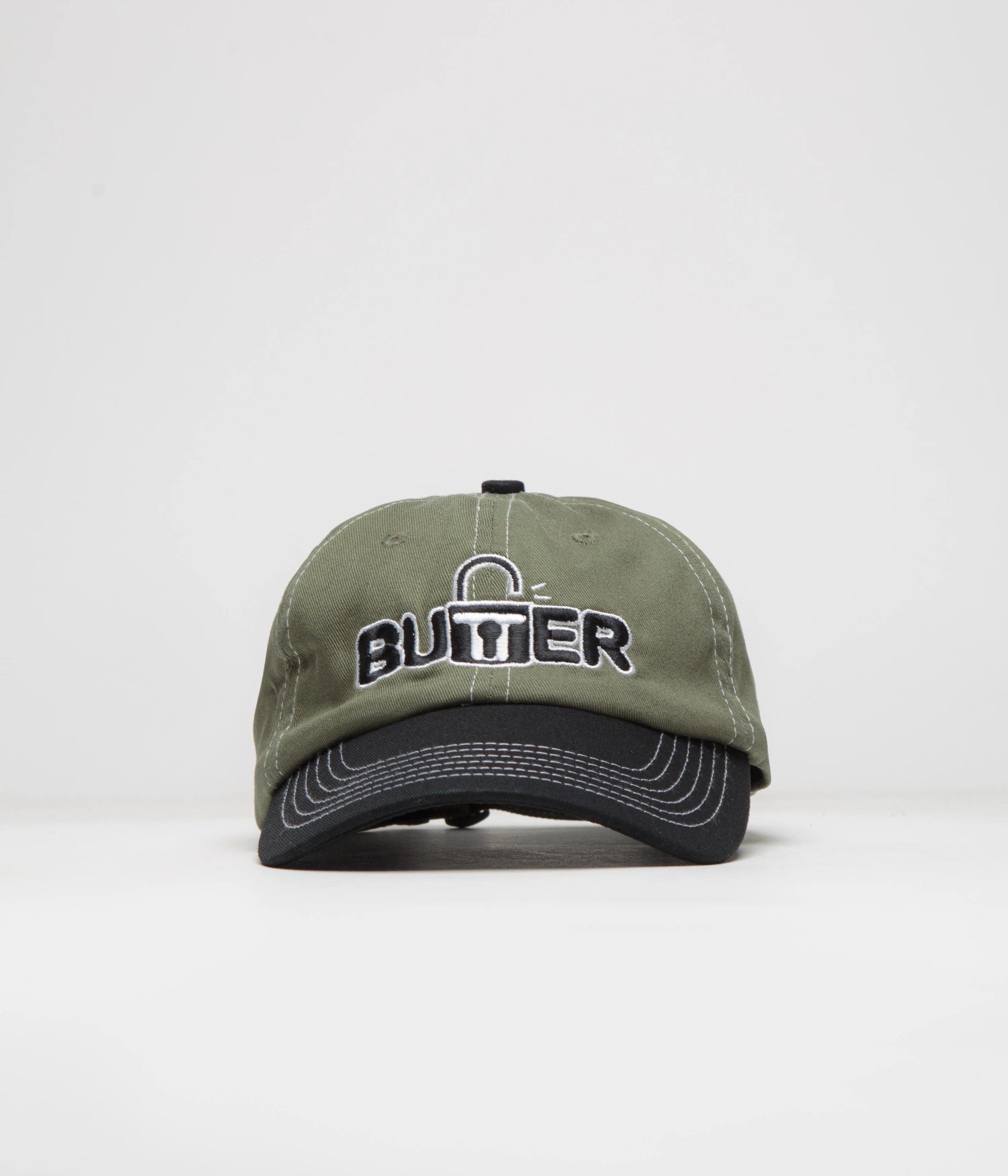 Butter Goods Lock Cap - Army / Black - Image 2