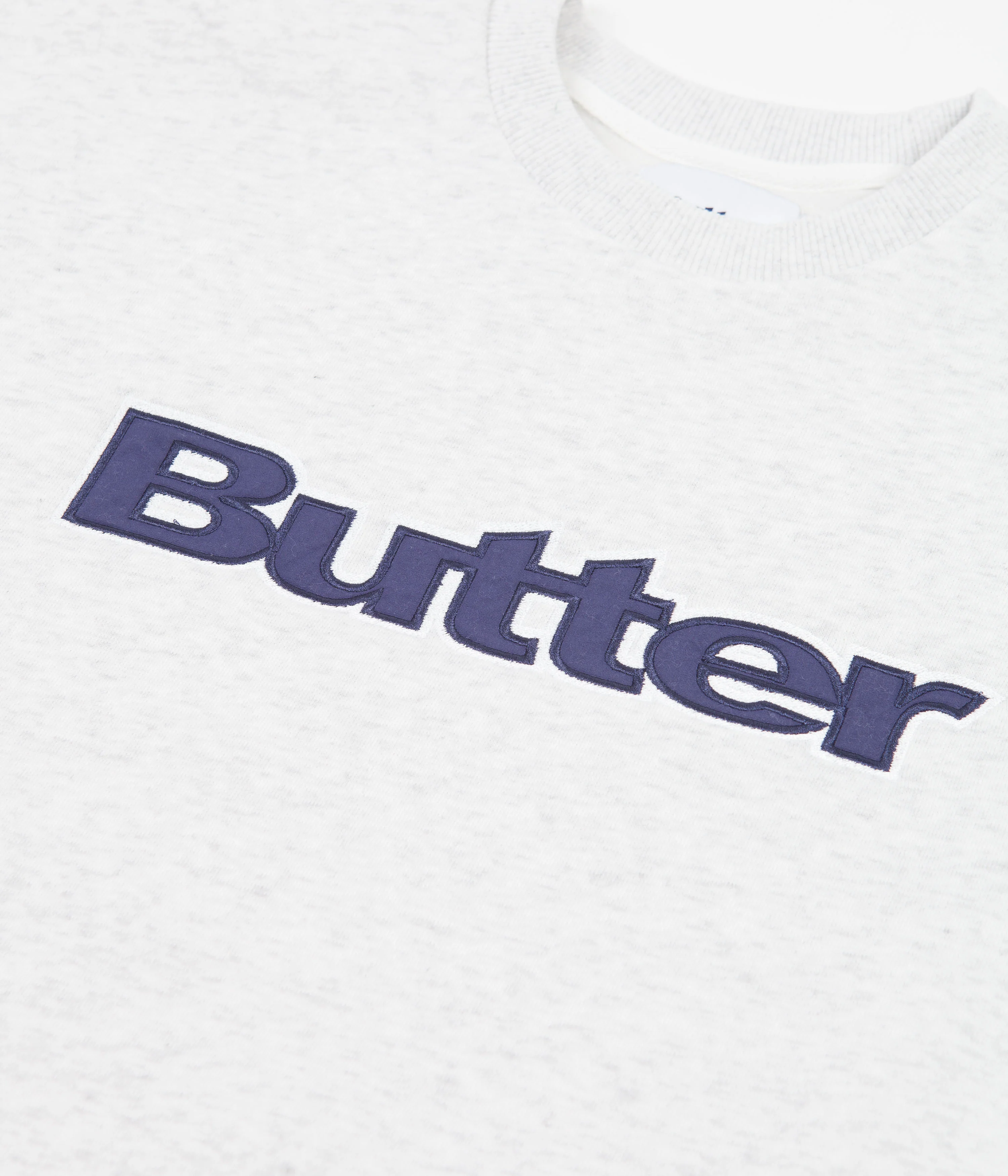 Butter Goods Logo Crewneck Sweatshirt - Ash Grey - Image 2