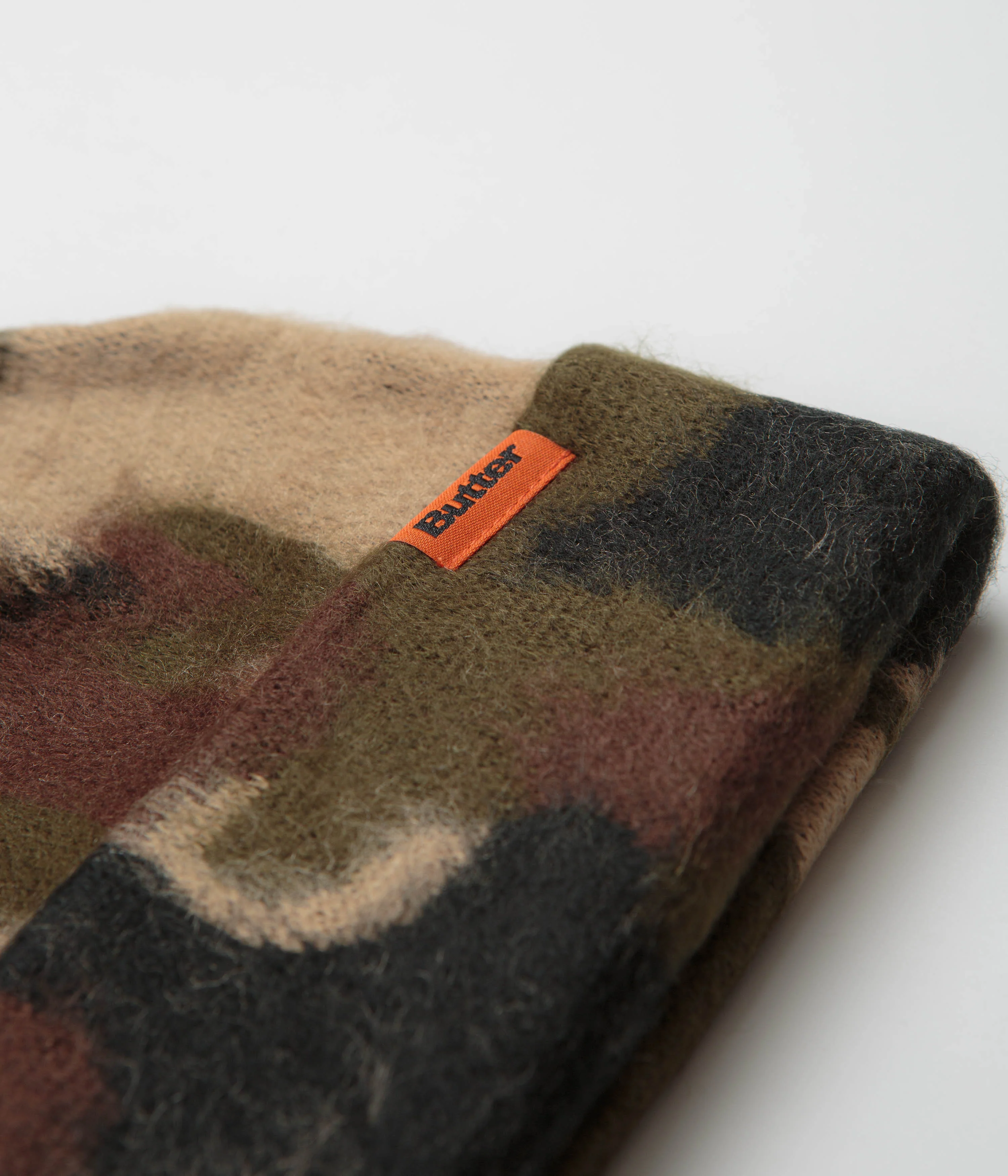 Butter Goods Mohair Camo Cuff Beanie - Fatigue - Image 2