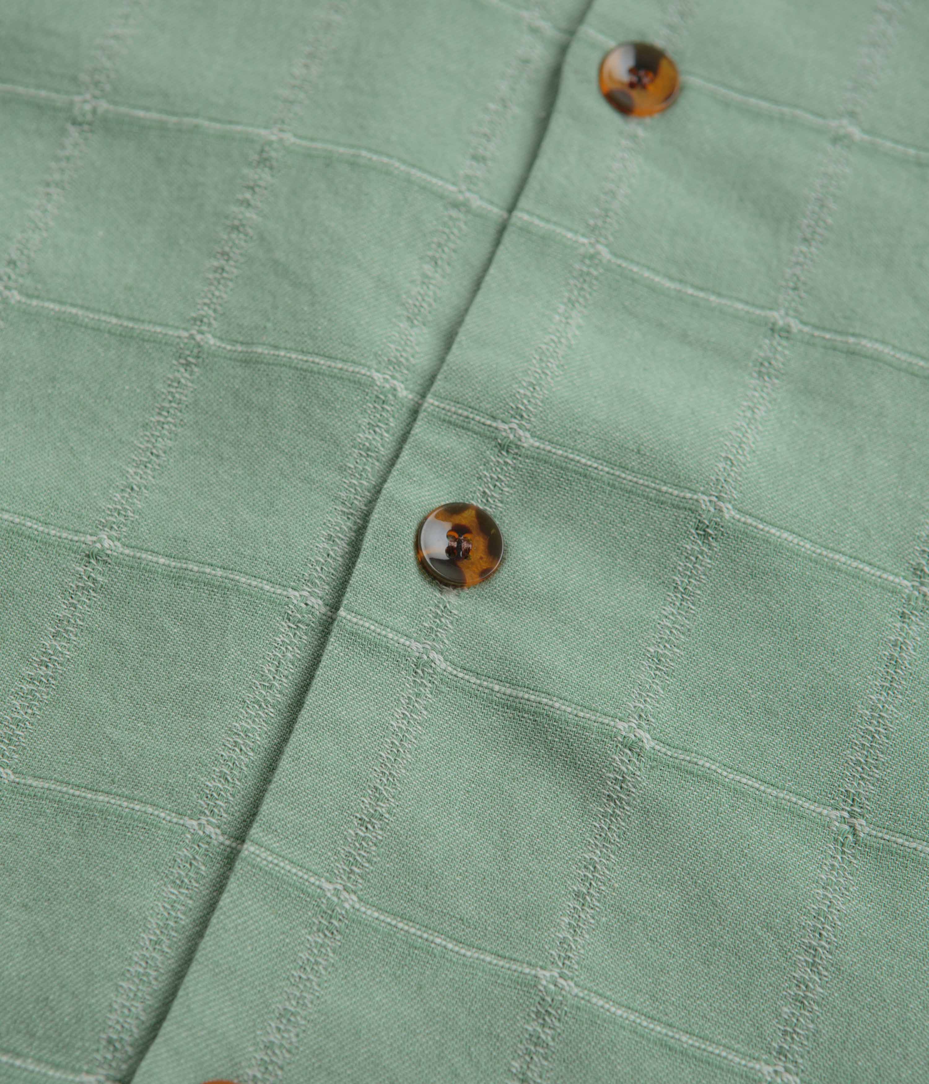 Butter Goods Pacific Short Sleeve Shirt - Pale Green - Image 4