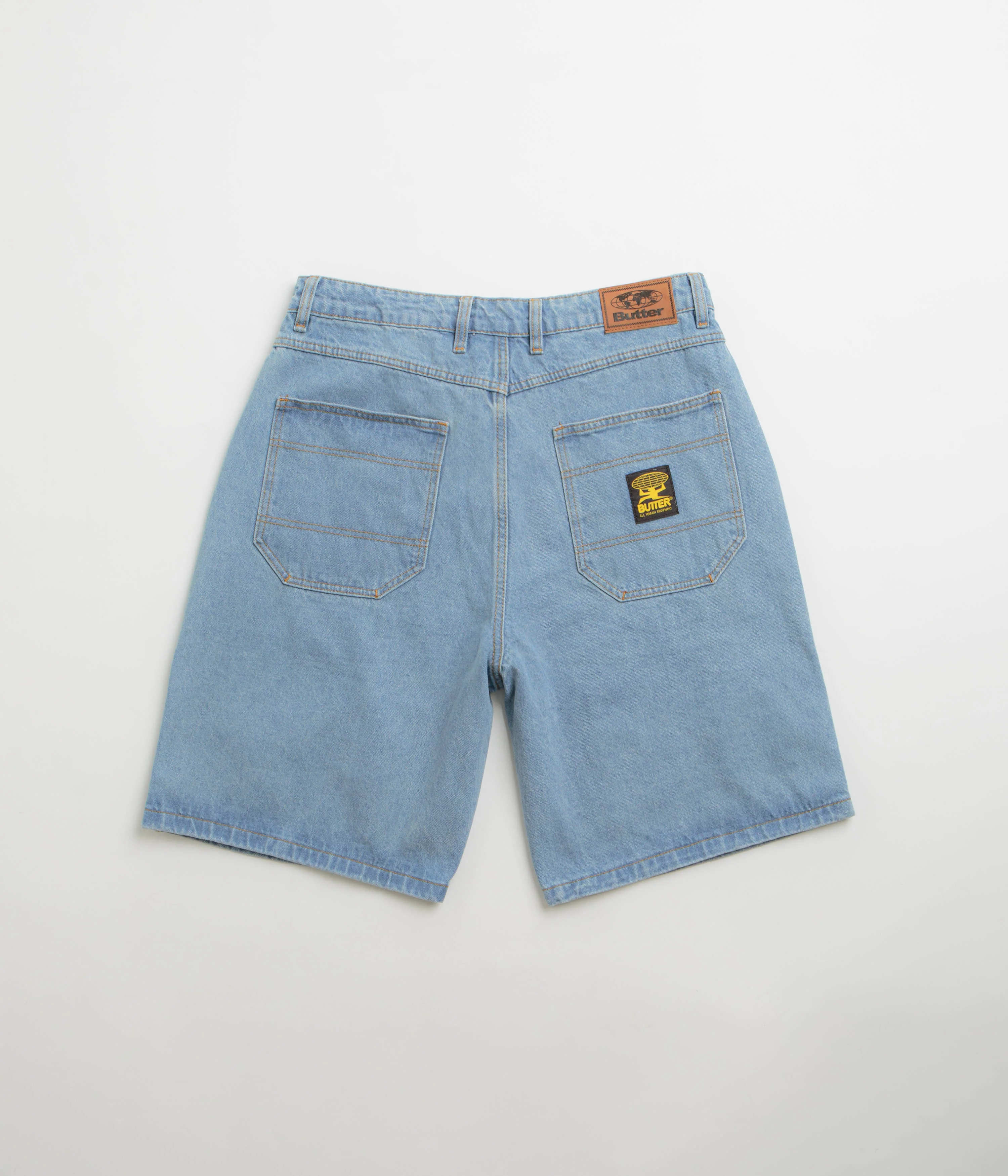 Butter Goods Patch Pocket Denim Shorts - Washed Indigo - Image 3