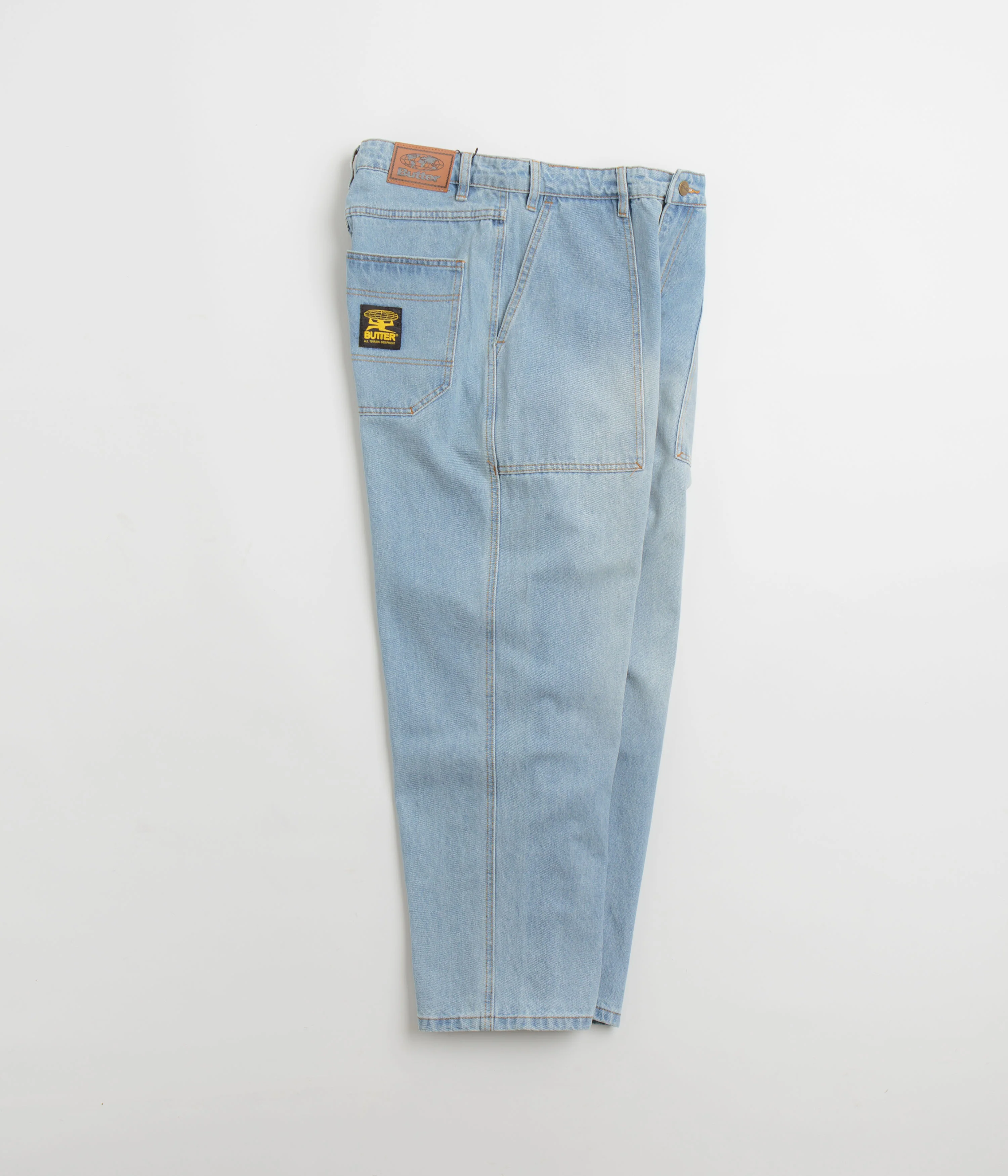 Butter Goods Patch Pocket Jeans - Faded Light Blue - Image 2