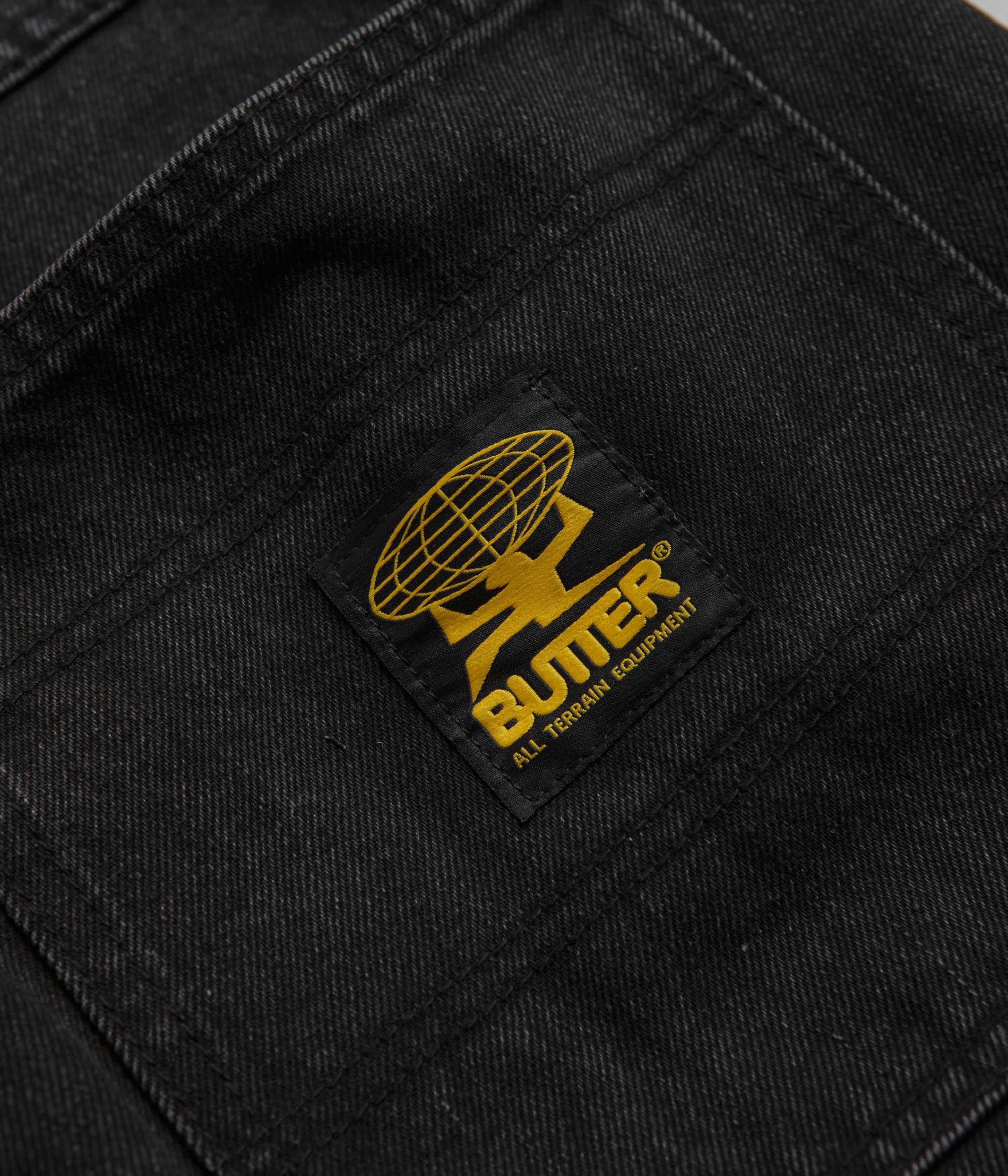 Butter Goods Patch Pocket Jeans - Washed Black - Image 7