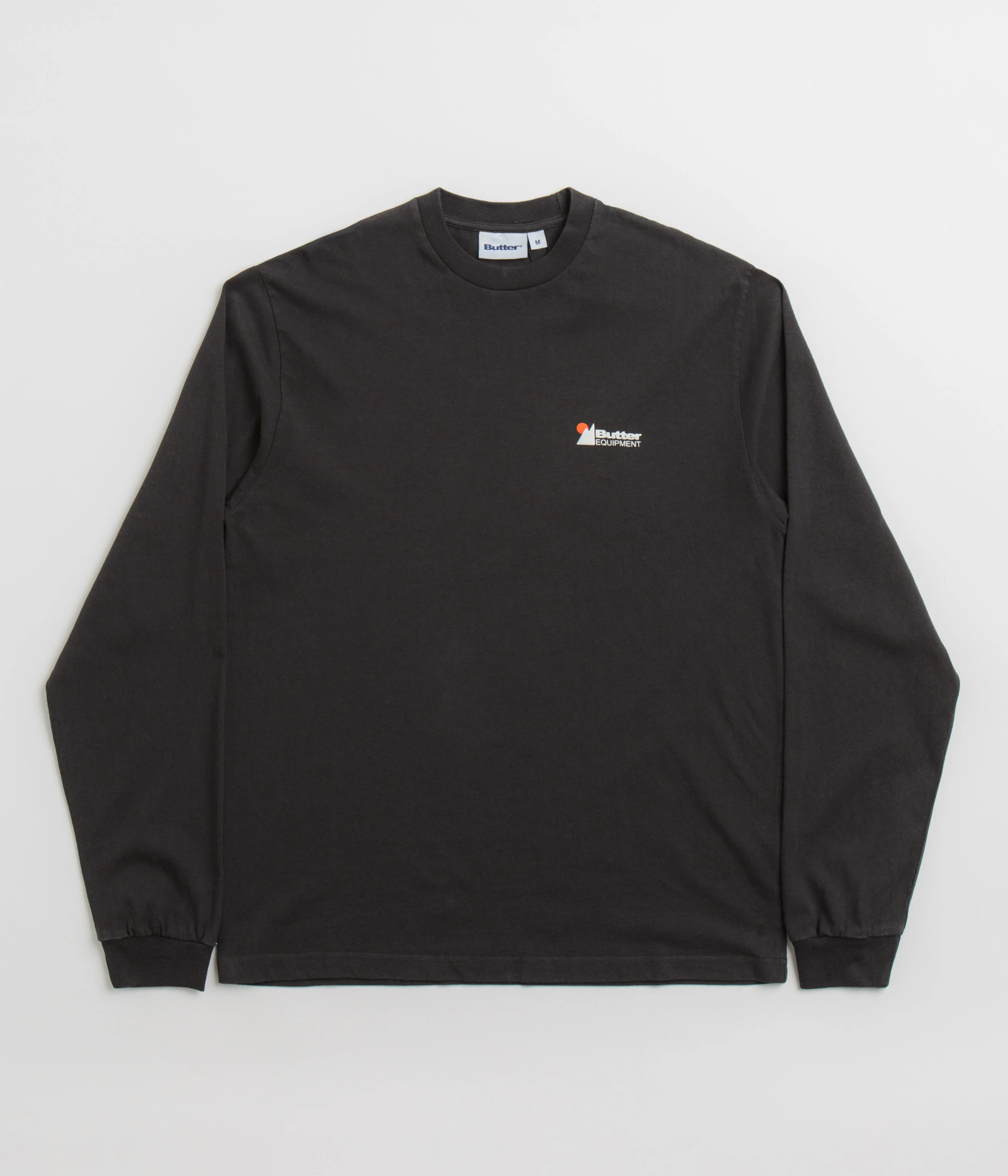 Butter Goods Pigment Dye Long Sleeve T-Shirt - Washed Black