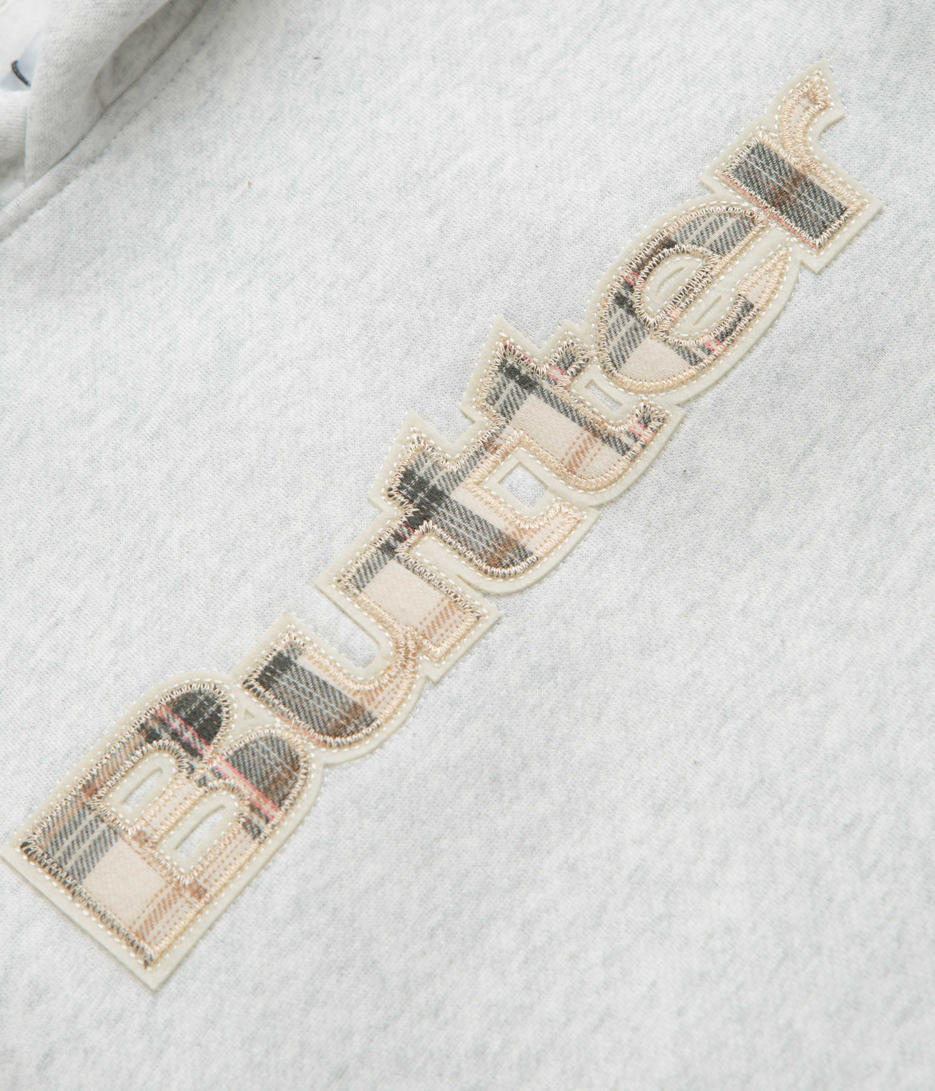 Butter Goods Plaid Applique Hoodie - Ash - Image 3