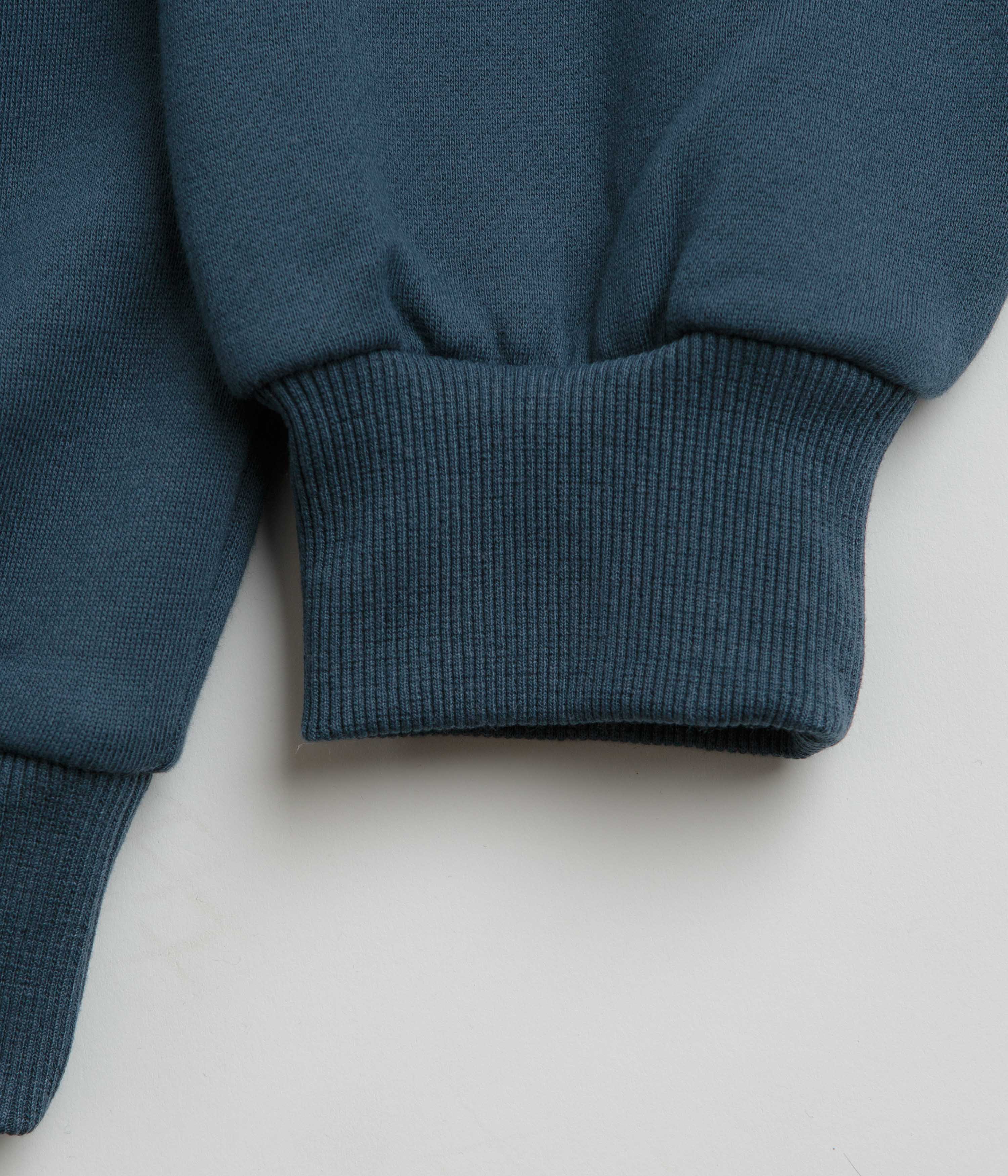 Butter Goods Plaid Applique Hoodie - Slate Blue - Image 4
