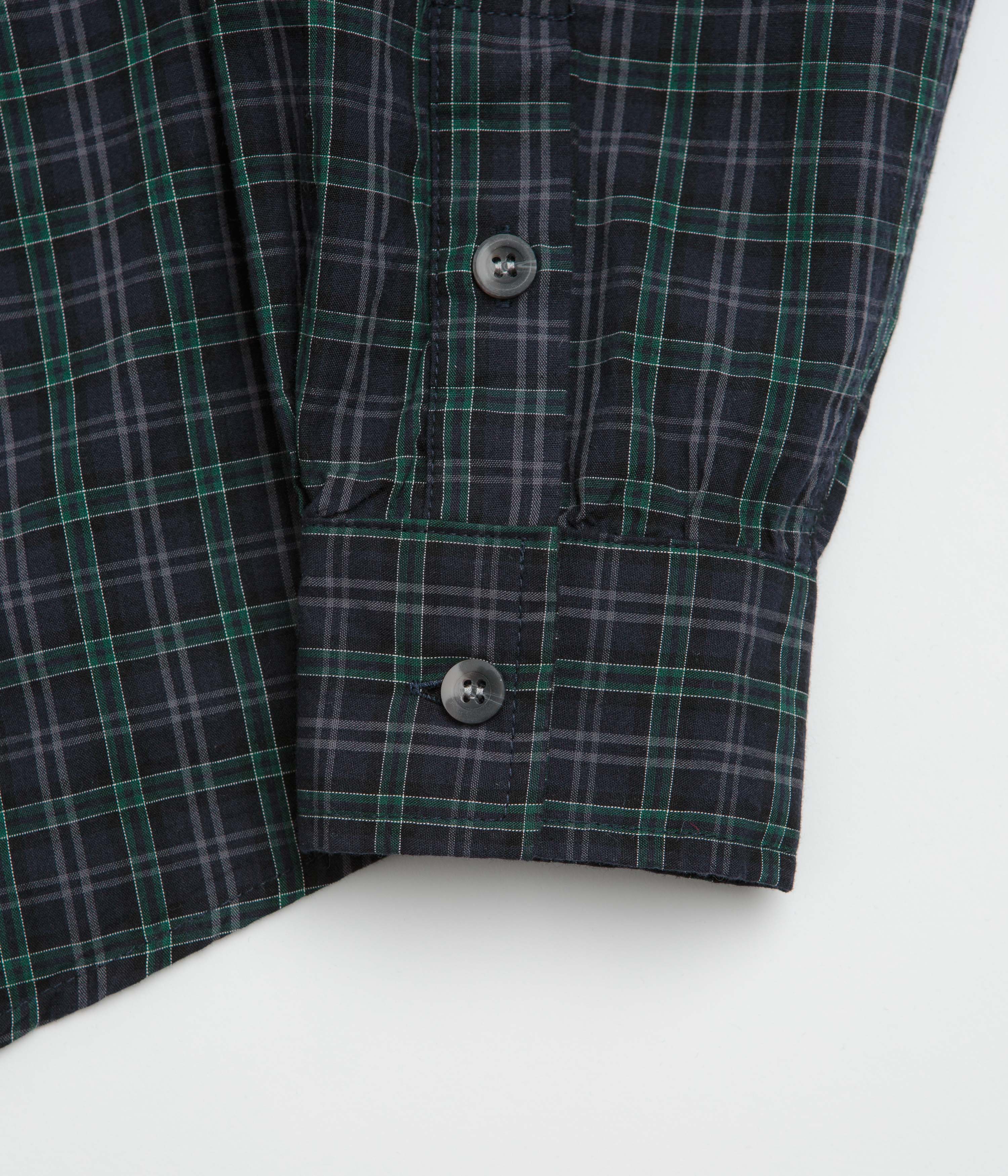 Butter Goods Plaid Shirt - Navy / Forest - Image 4