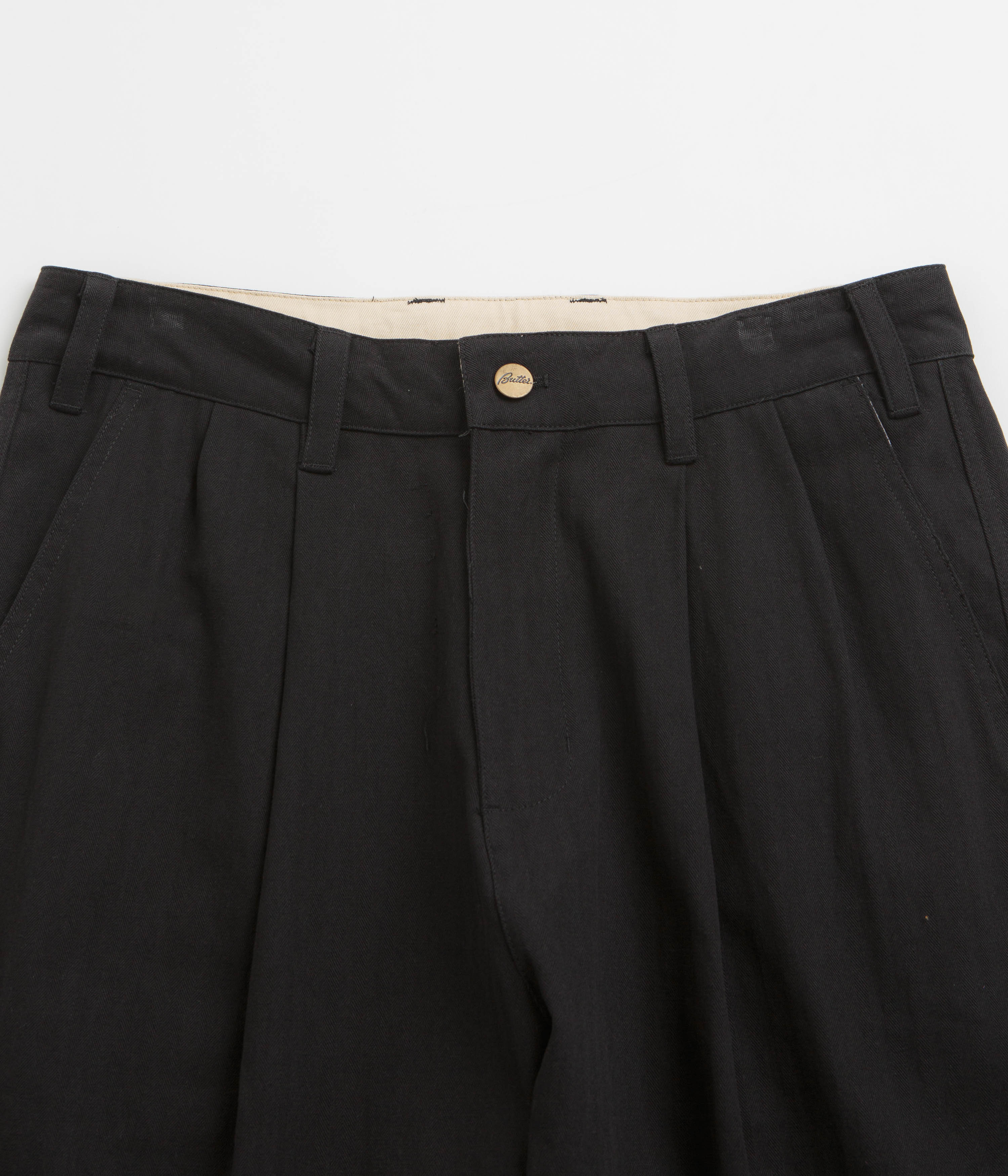 Butter Goods Pleated Trousers - Black - Image 4