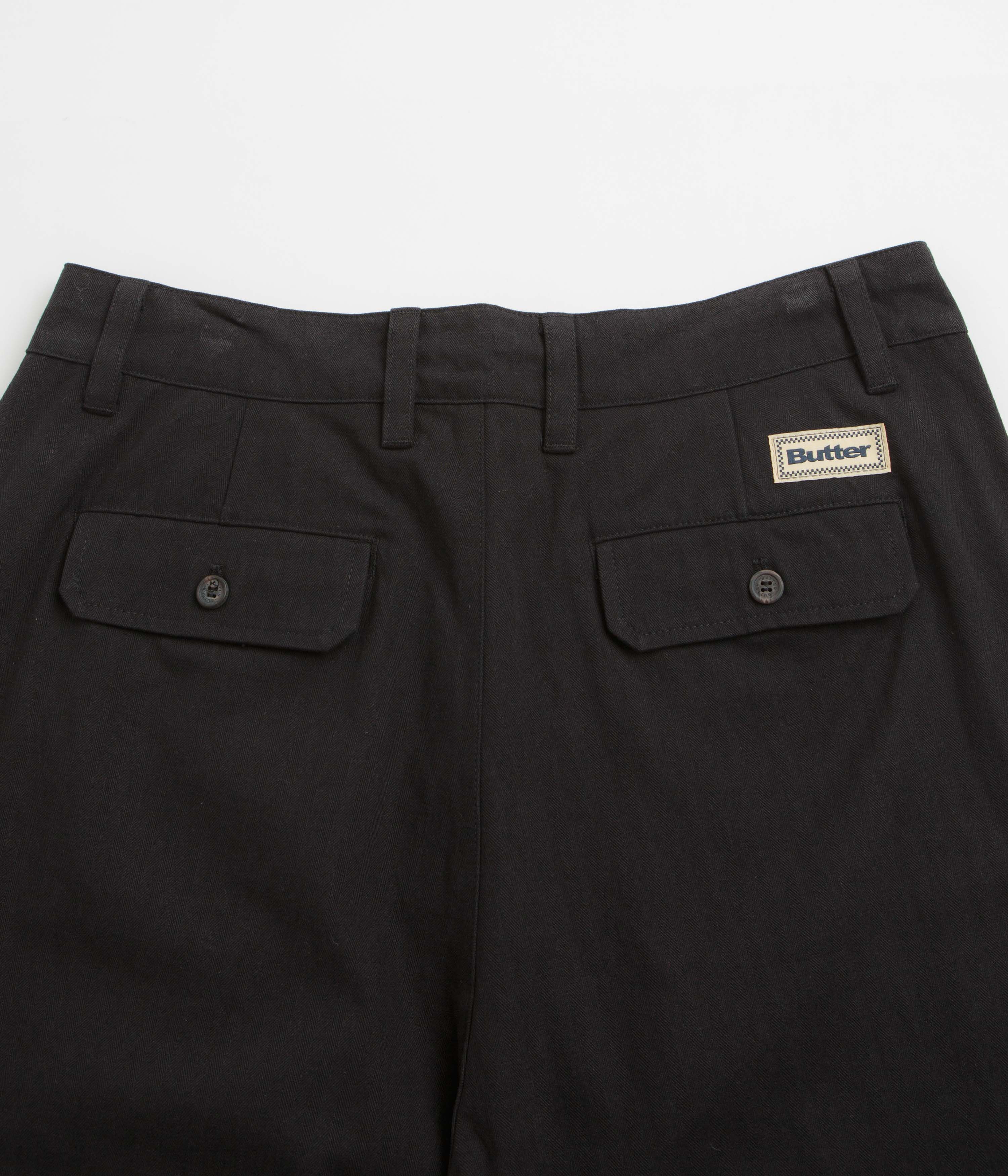 Butter Goods Pleated Trousers - Black - Image 8