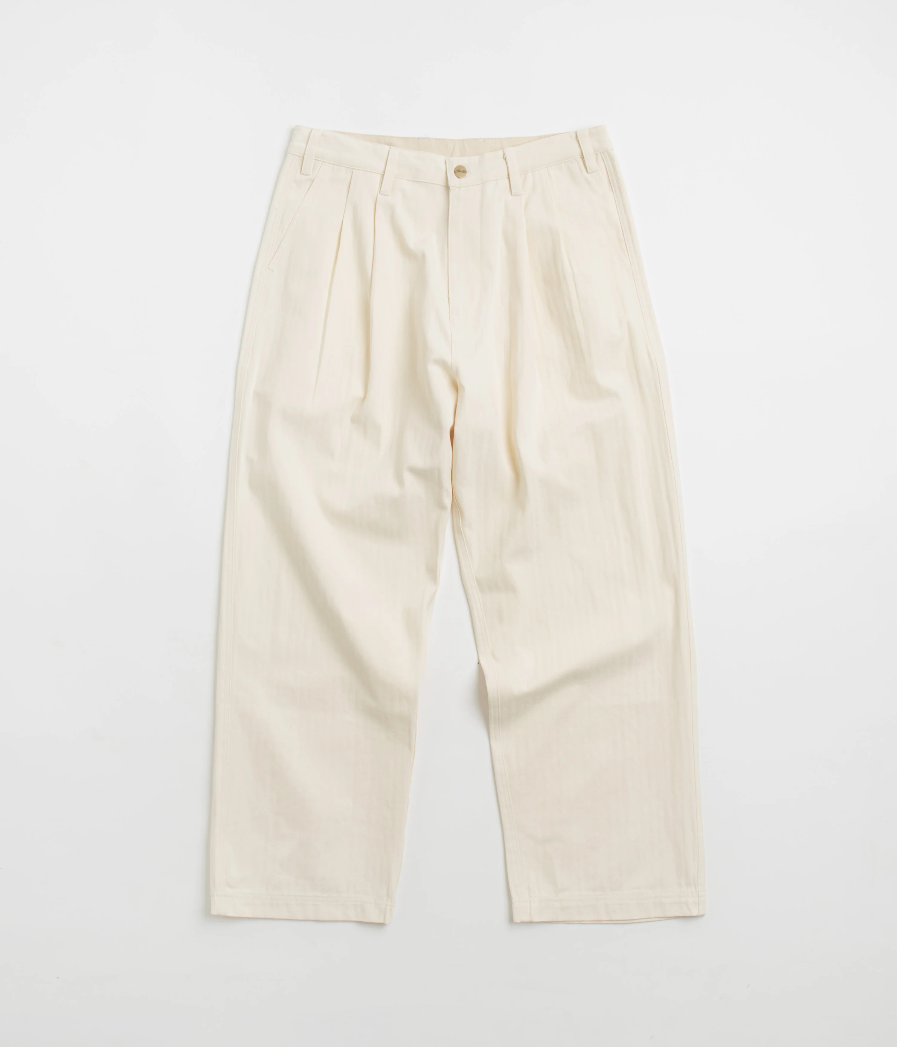 Butter Goods Pleated Trousers - Bone