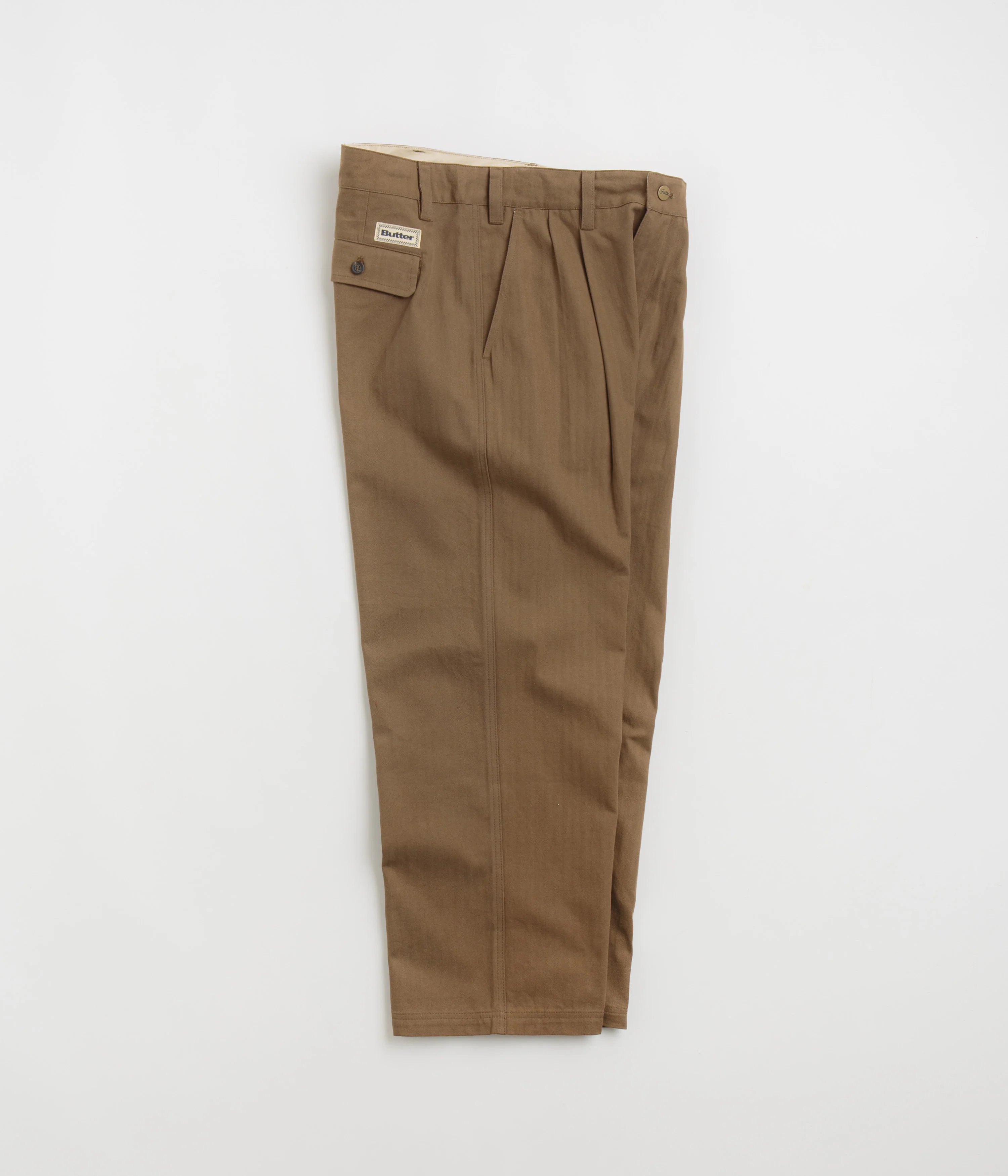 Butter Goods Pleated Trousers - Brown - Image 2