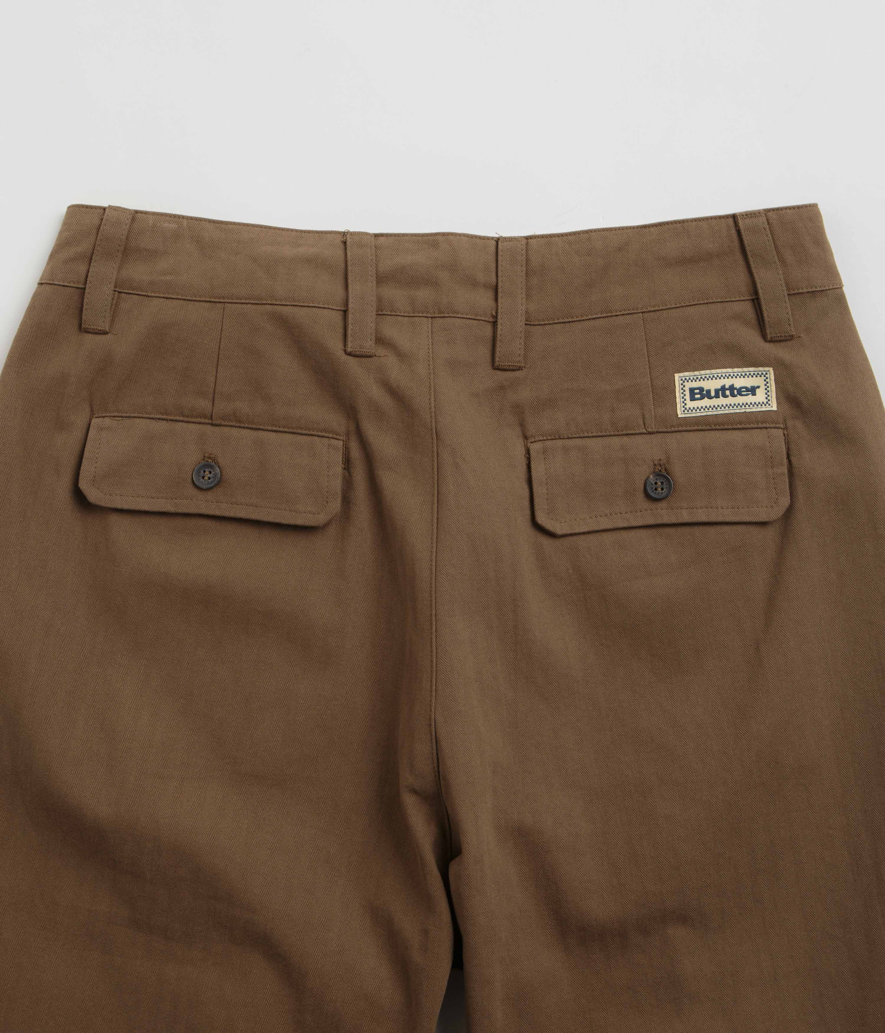 Butter Goods Pleated Trousers - Brown - Image 6