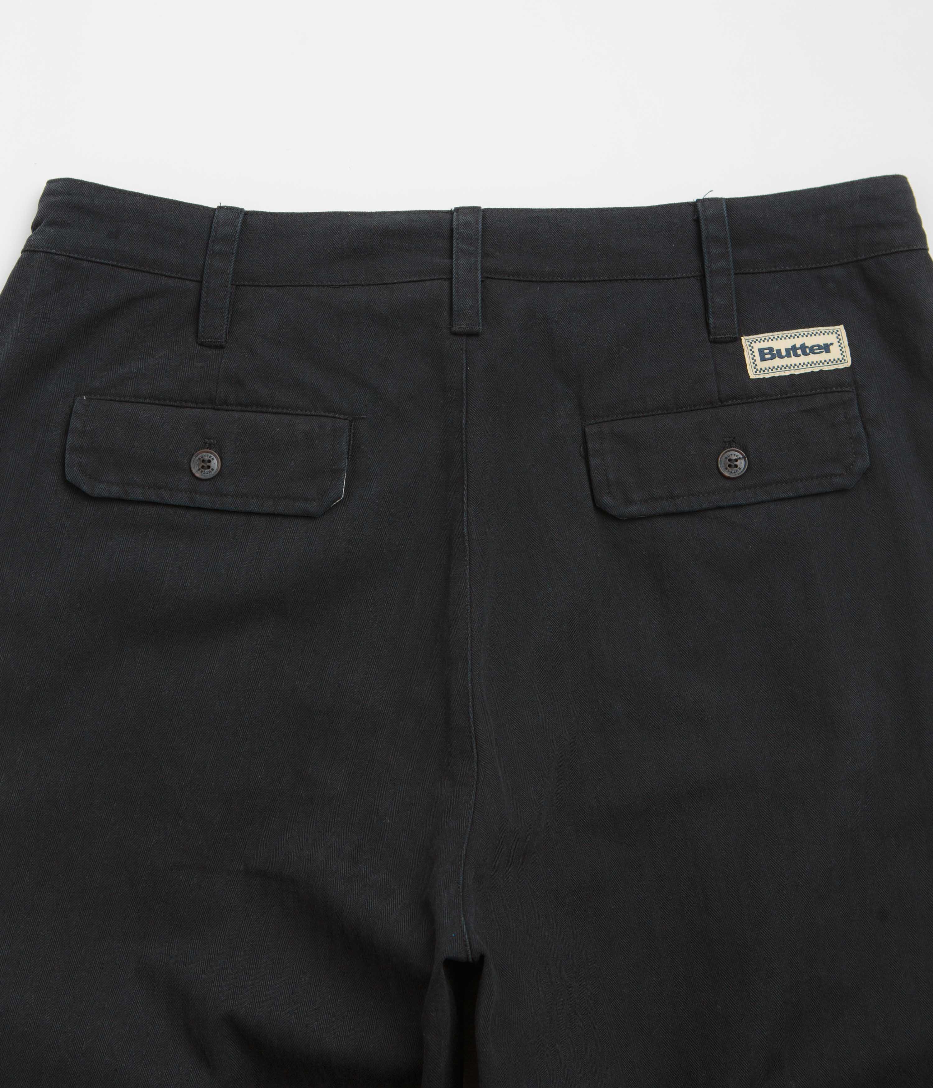 Butter Goods Pleated Trousers - Washed Black - Image 7