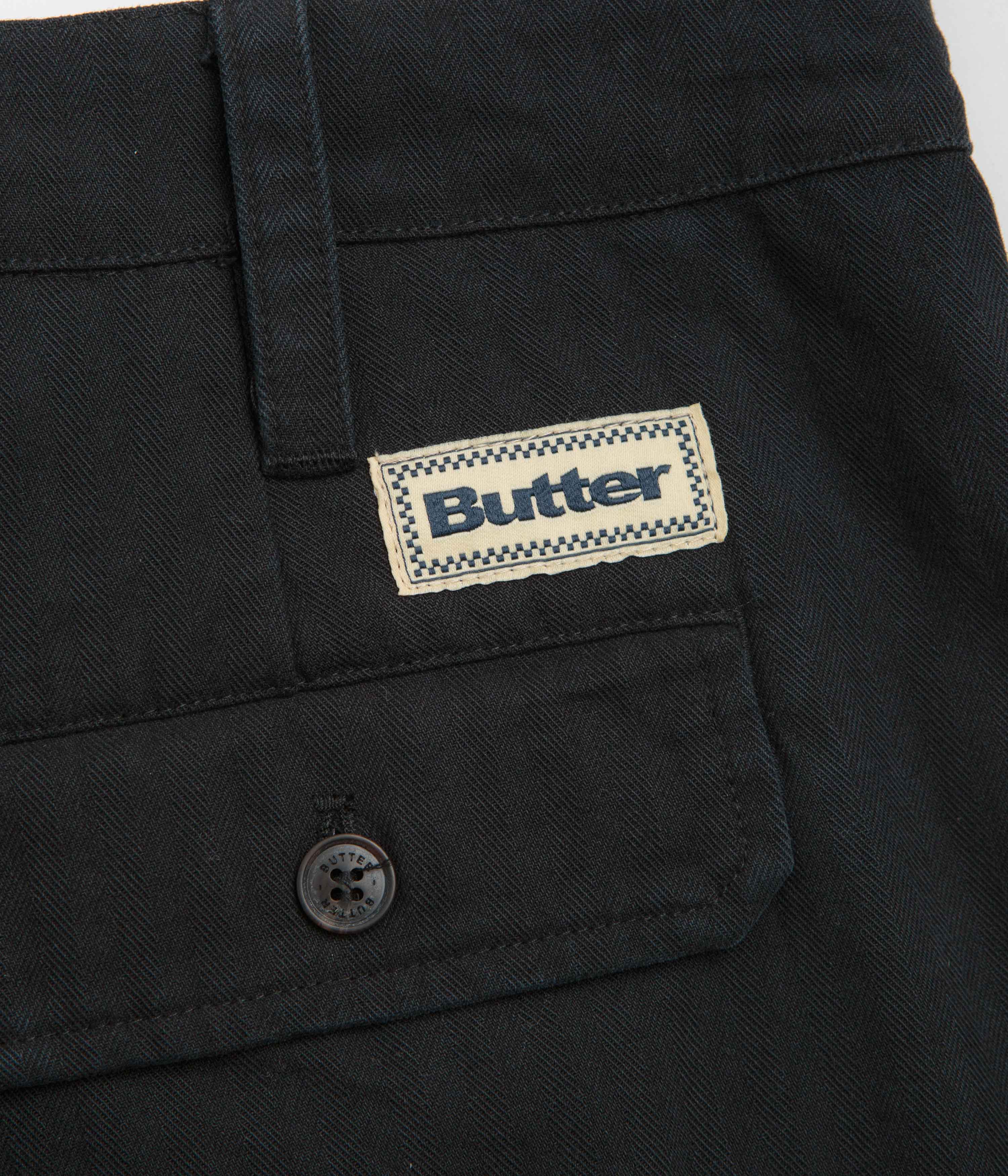 Butter Goods Pleated Trousers - Washed Black - Image 8