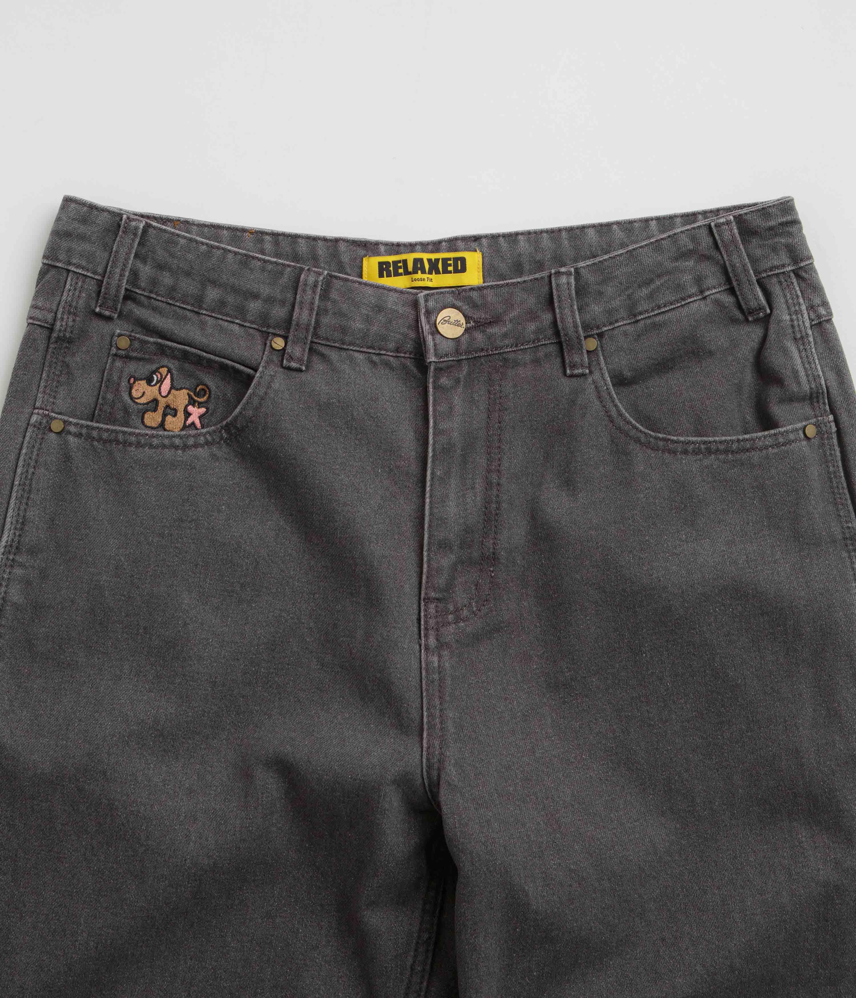Butter Goods Pooch Relaxed Jeans - Washed Grey - Image 4