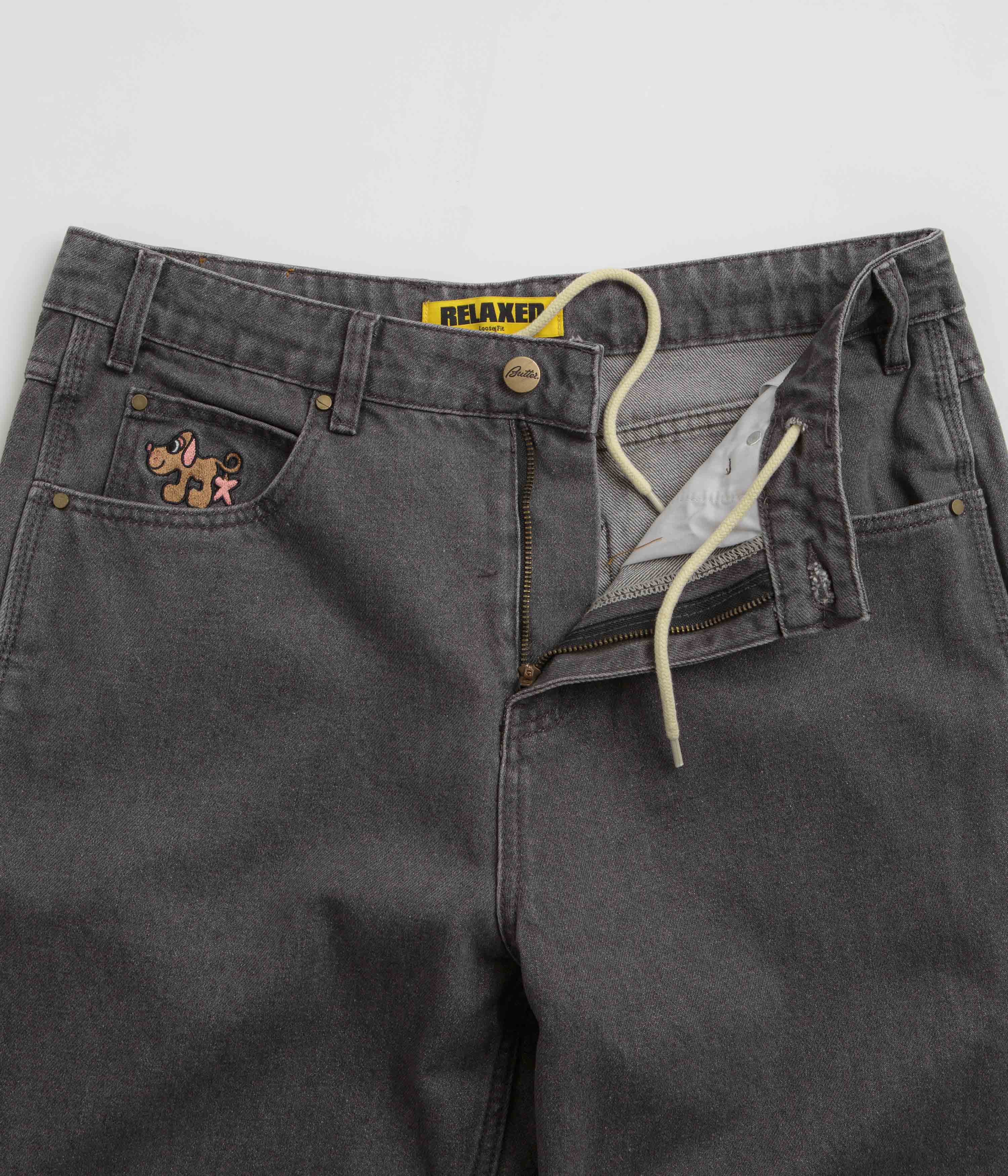 Butter Goods Pooch Relaxed Jeans - Washed Grey - Image 5