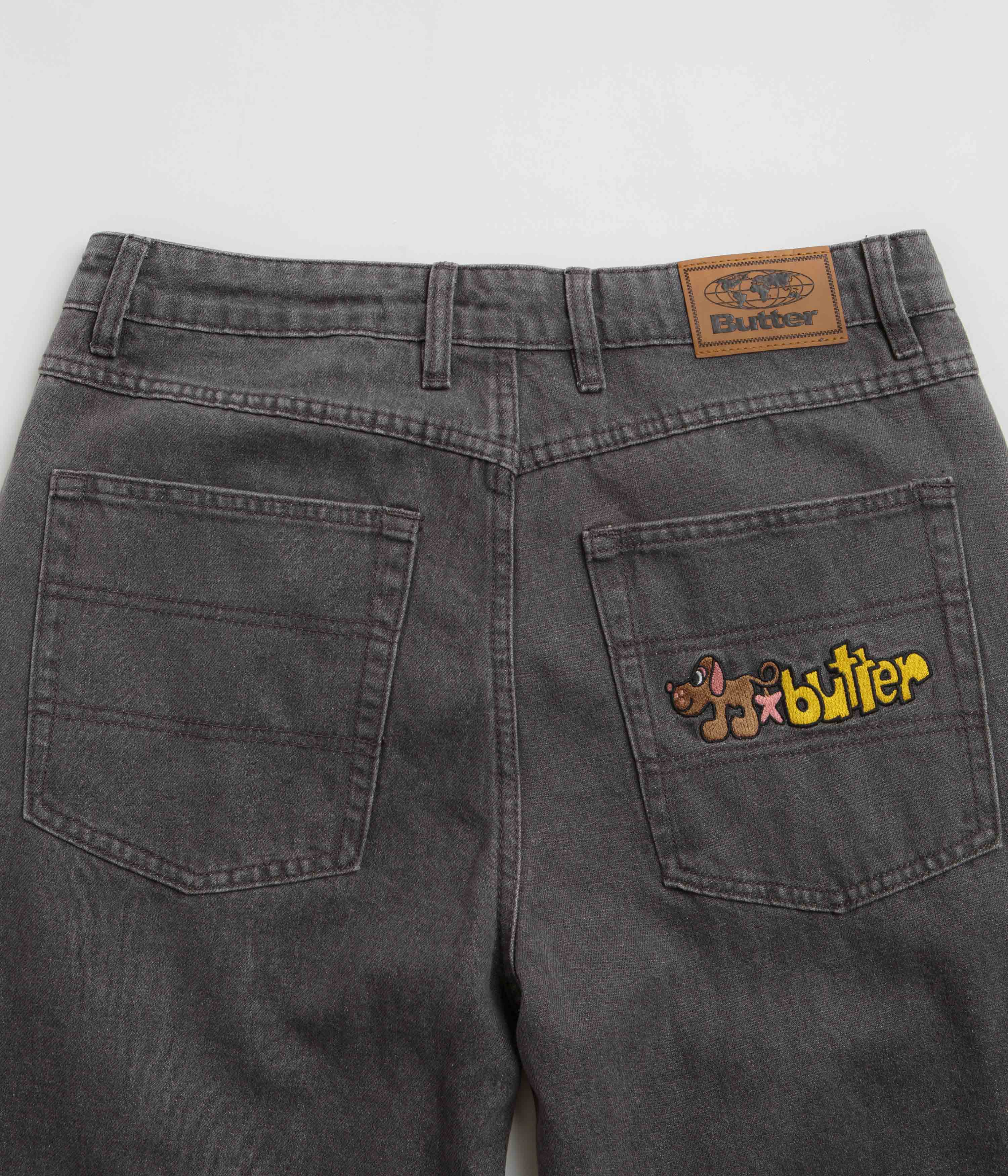 Butter Goods Pooch Relaxed Jeans - Washed Grey - Image 6