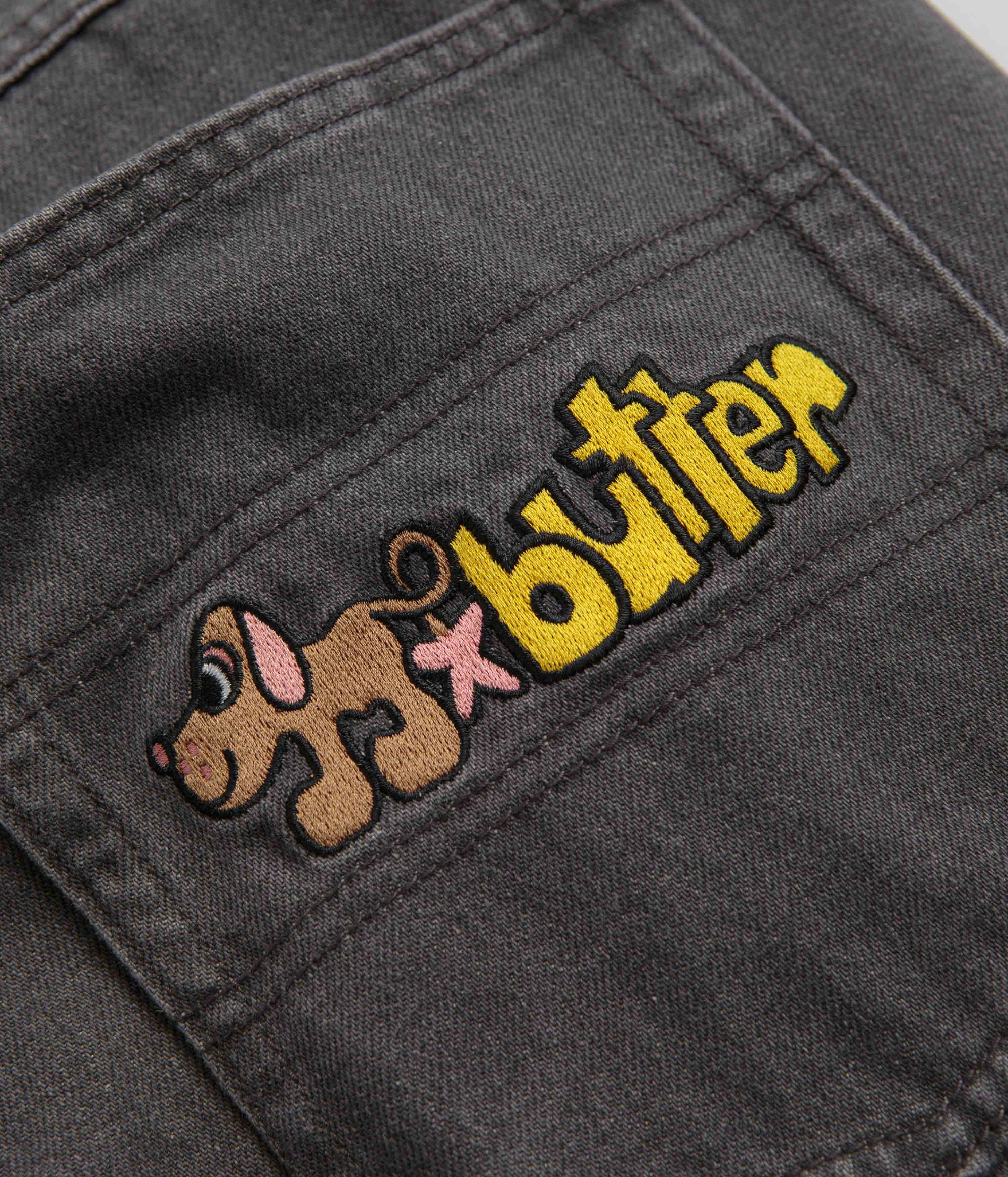 Butter Goods Pooch Relaxed Jeans - Washed Grey - Image 8
