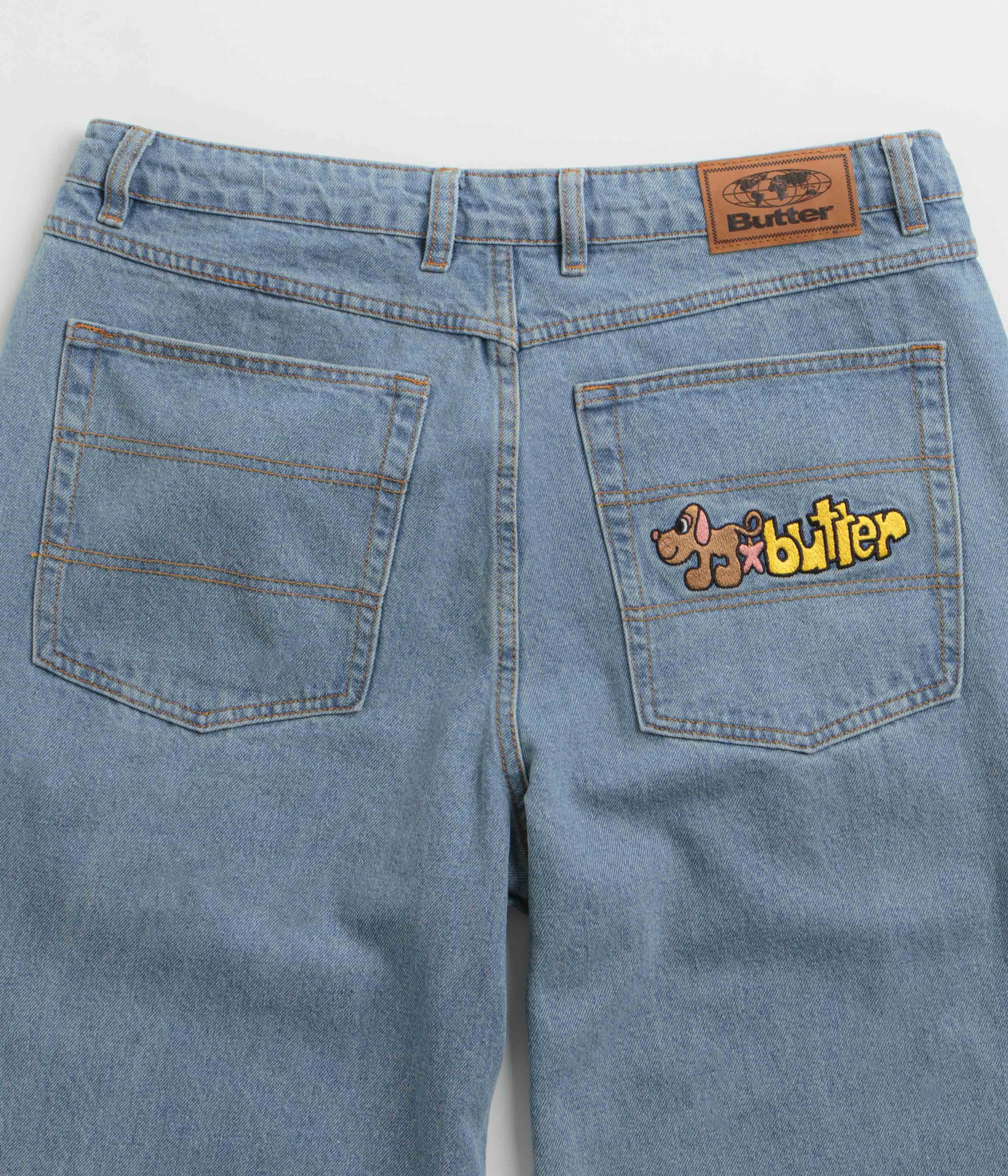 Butter Goods Pooch Relaxed Jeans - Washed Indigo - Image 7