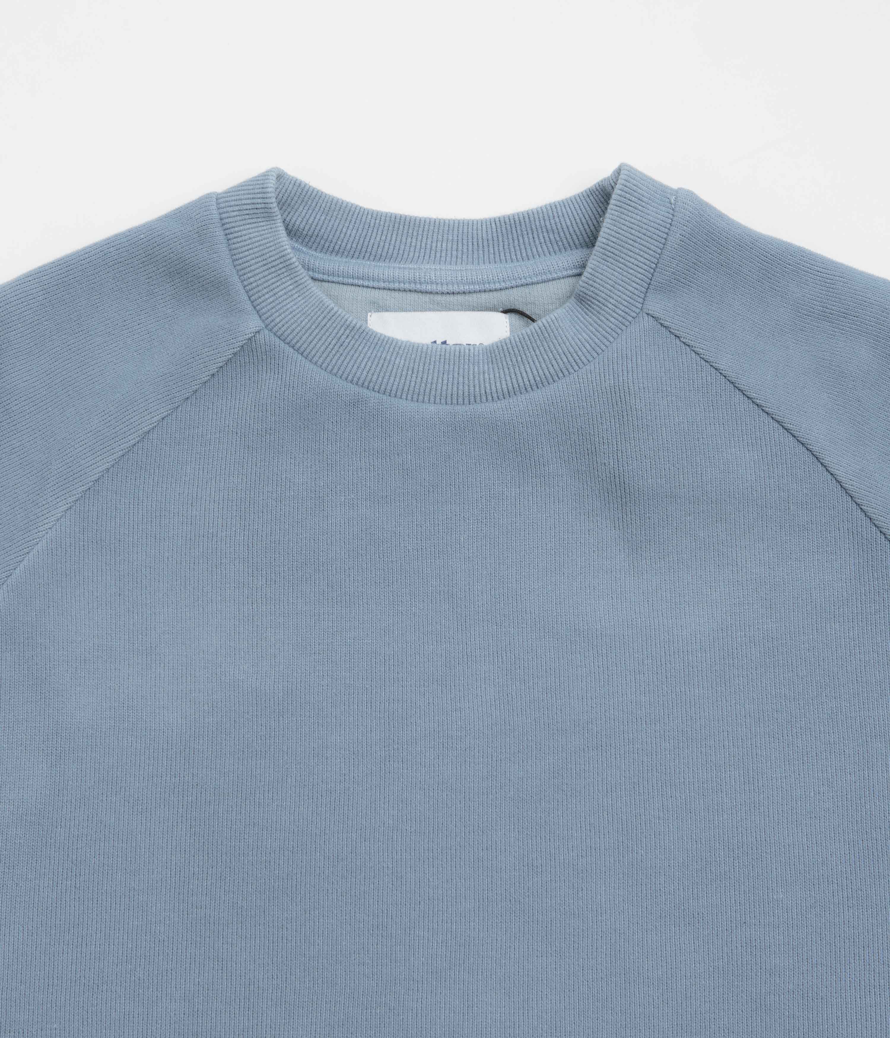 Butter Goods Principal Crewneck Sweatshirt - Navy Overdye - Image 3
