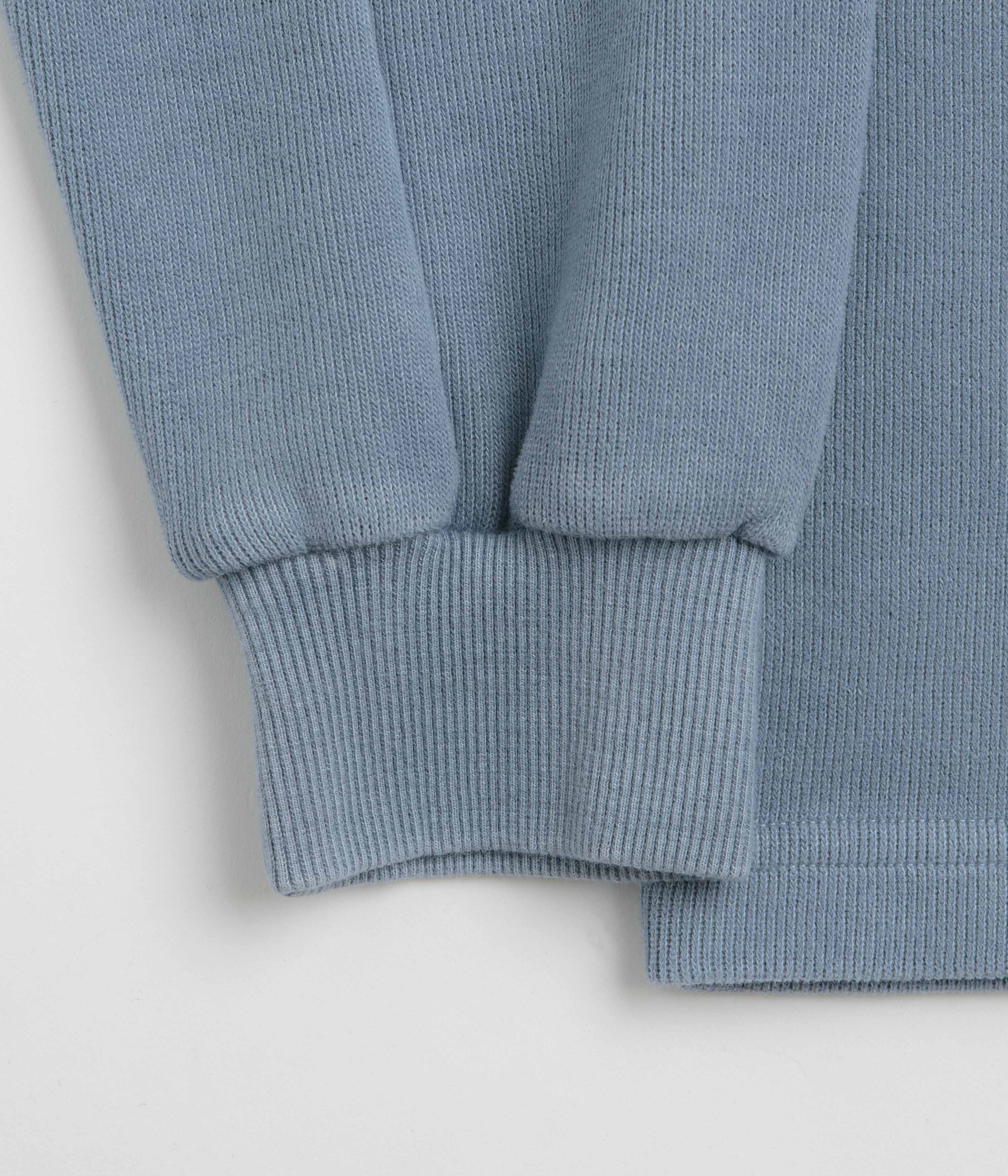 Butter Goods Principal Crewneck Sweatshirt - Navy Overdye - Image 4