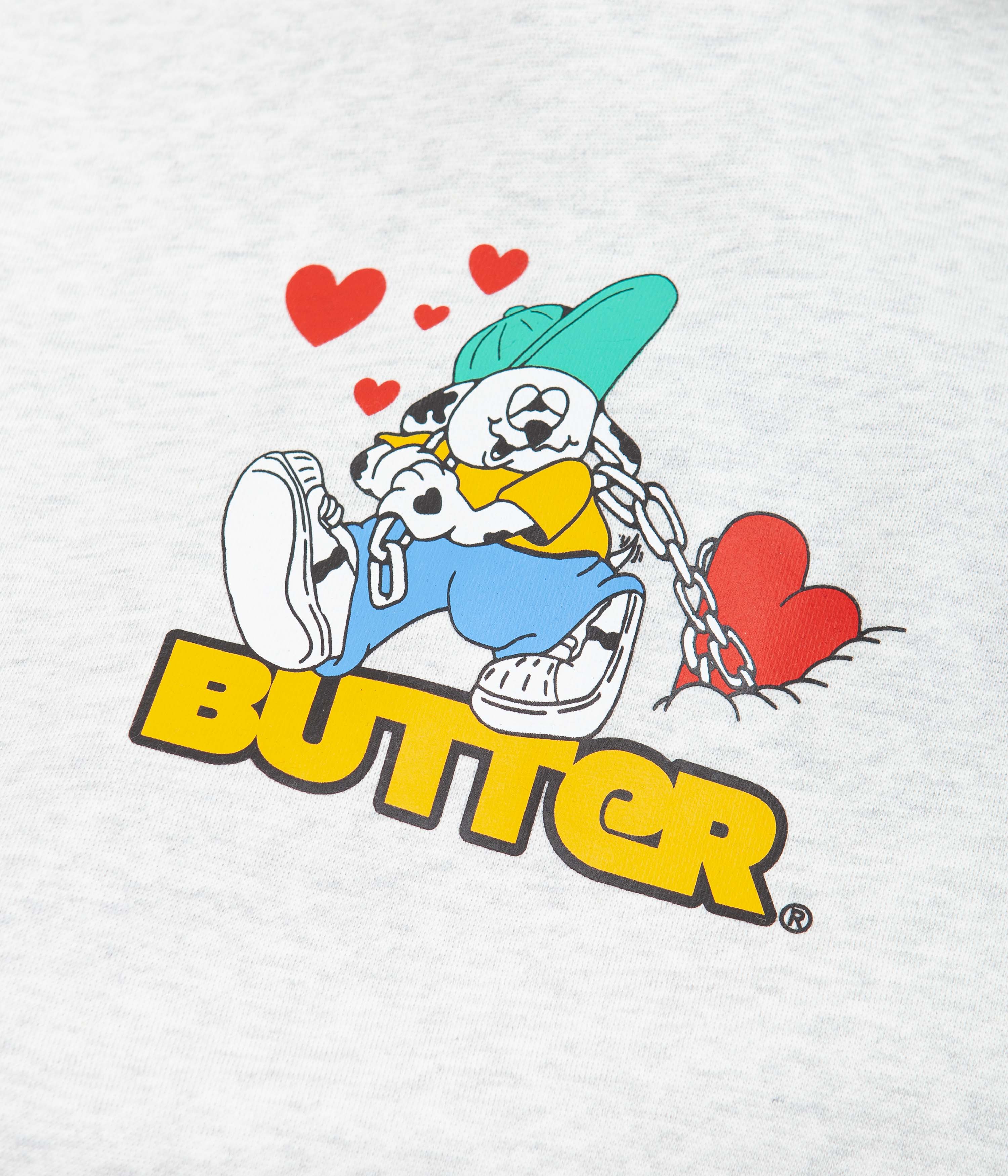 Butter Goods Puppy Love Hoodie - Ash Grey - Image 2