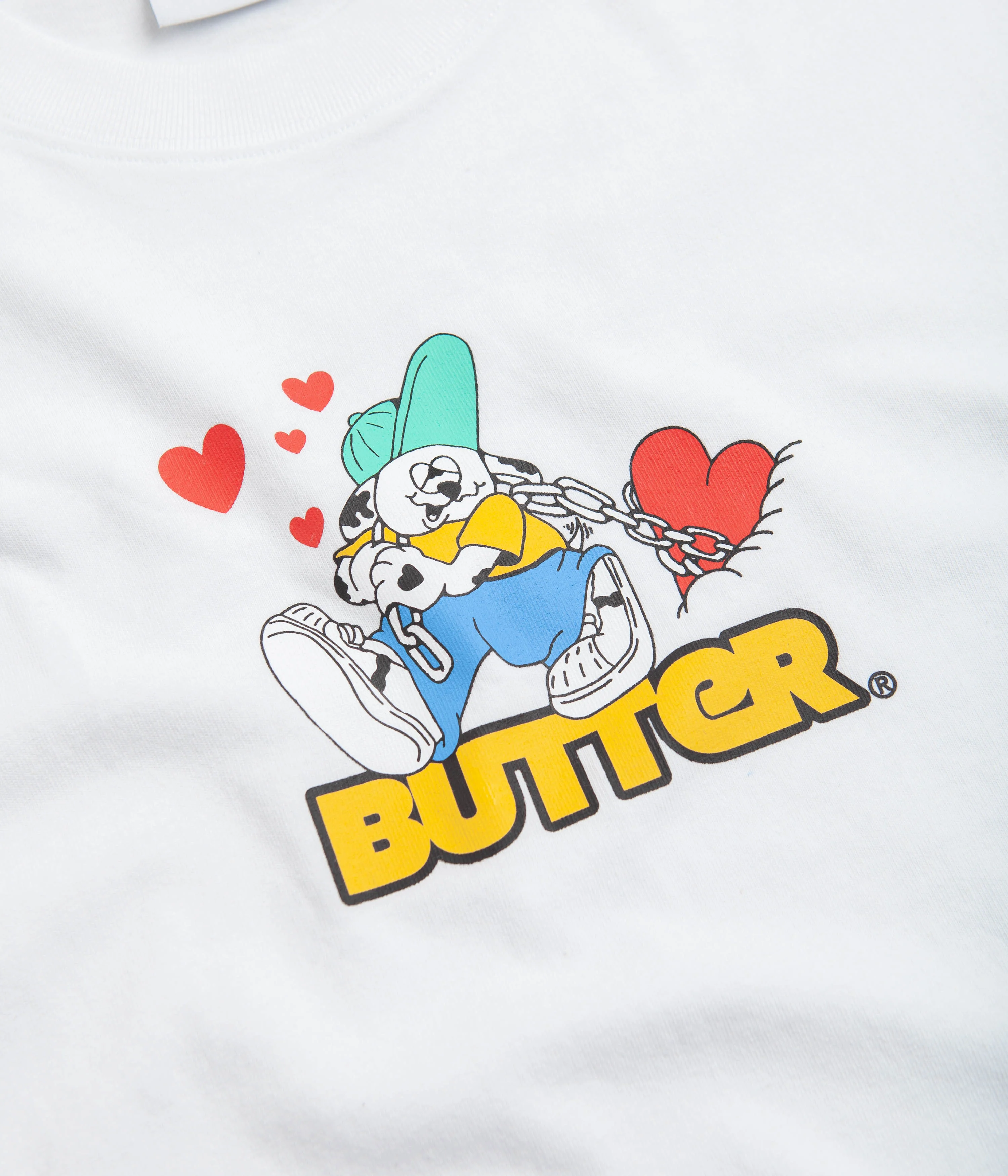 Butter Goods Puppy Love Logo T-Shirt - White - Image 2