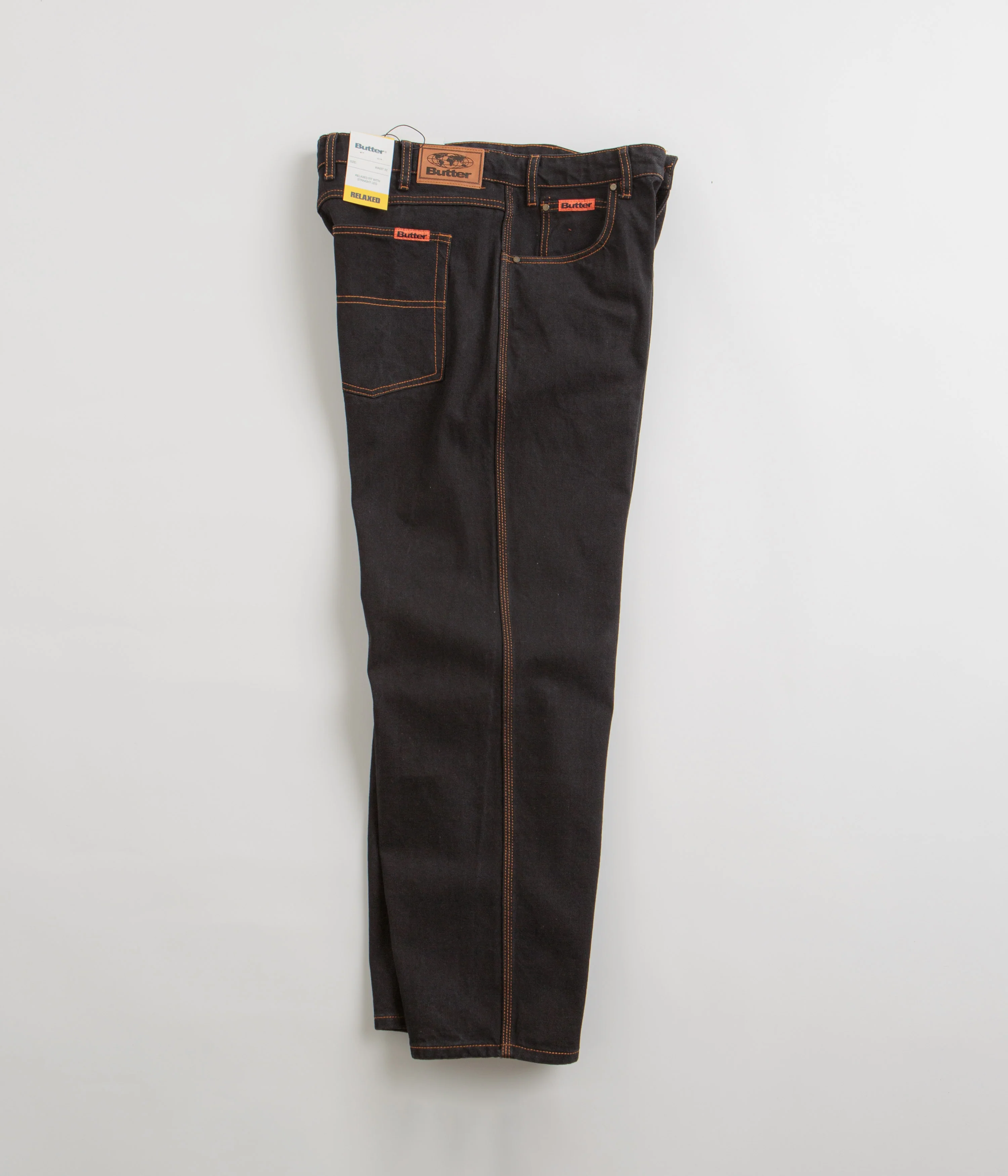 Butter Goods Relaxed Jeans - Washed Black - Image 2