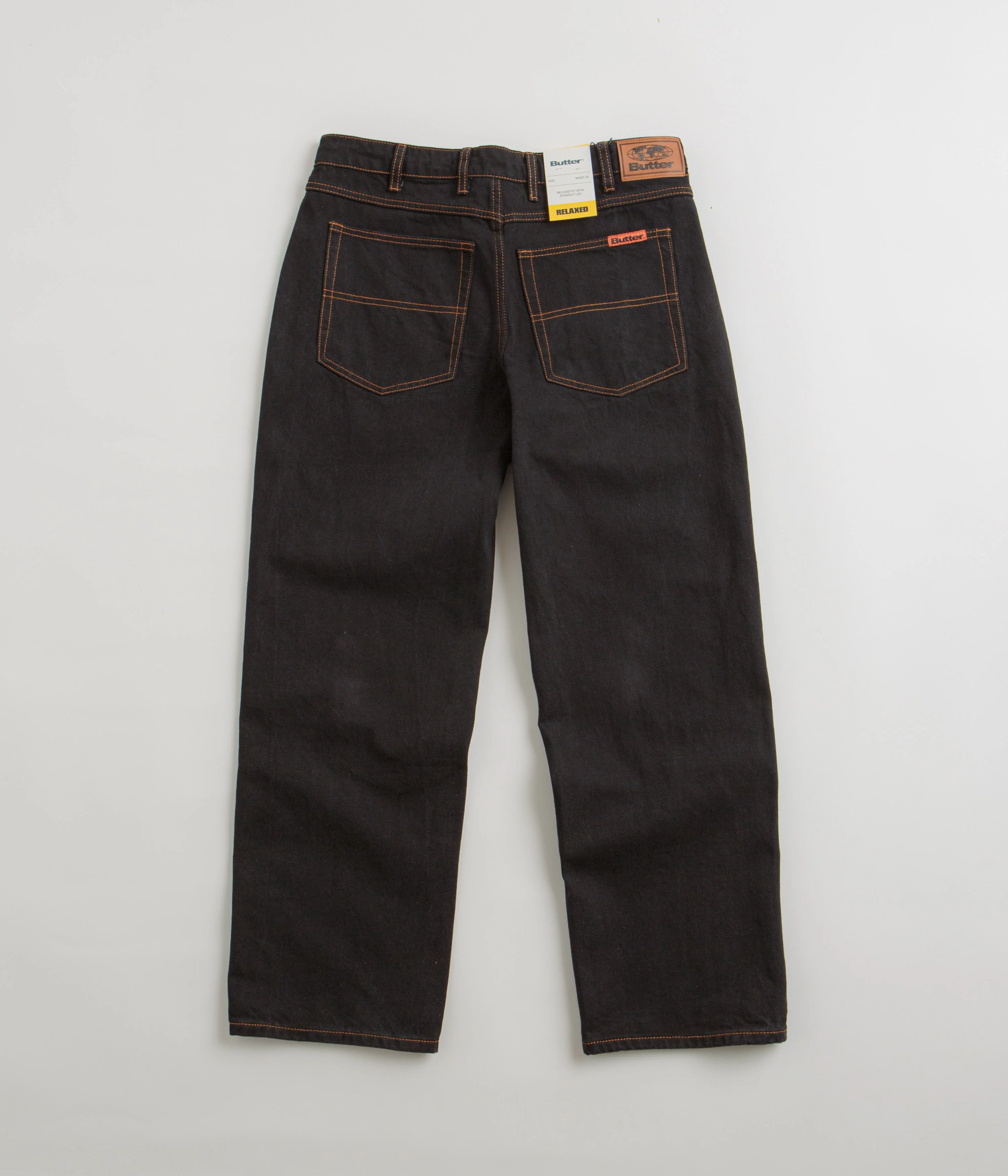 Butter Goods Relaxed Jeans - Washed Black - Image 3