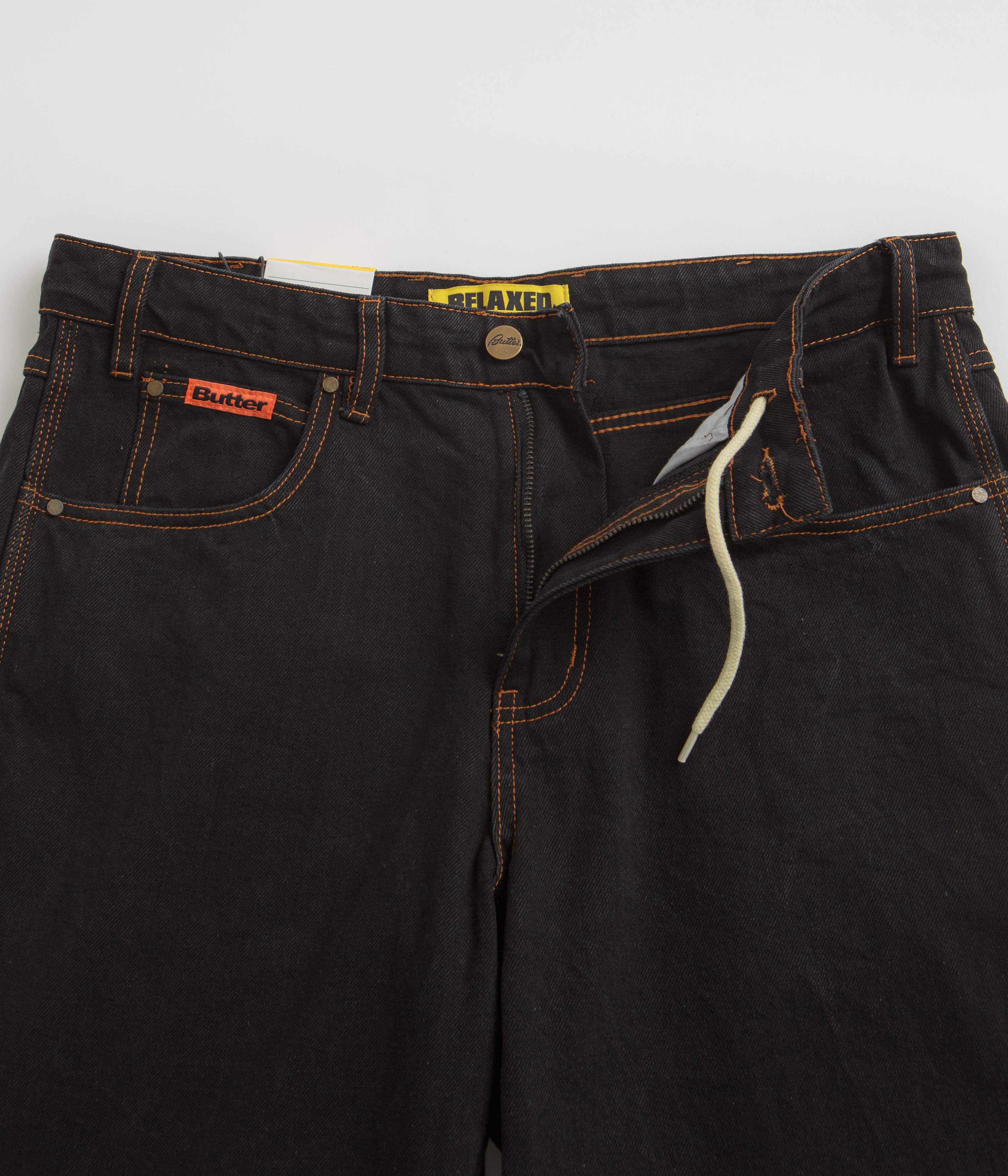 Butter Goods Relaxed Jeans - Washed Black - Image 5