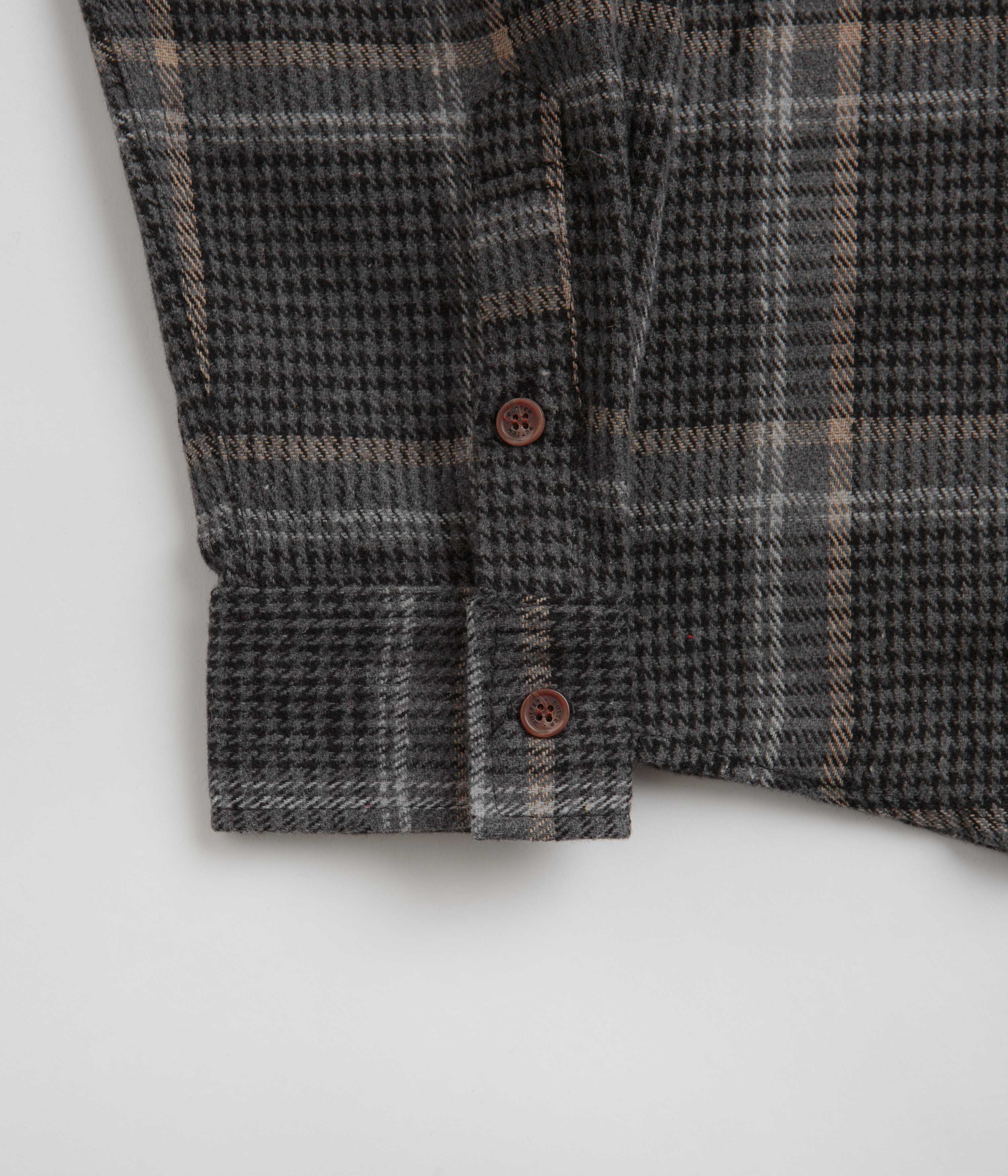 Butter Goods Rodent Flannel Shirt - Black / Grey - Image 2