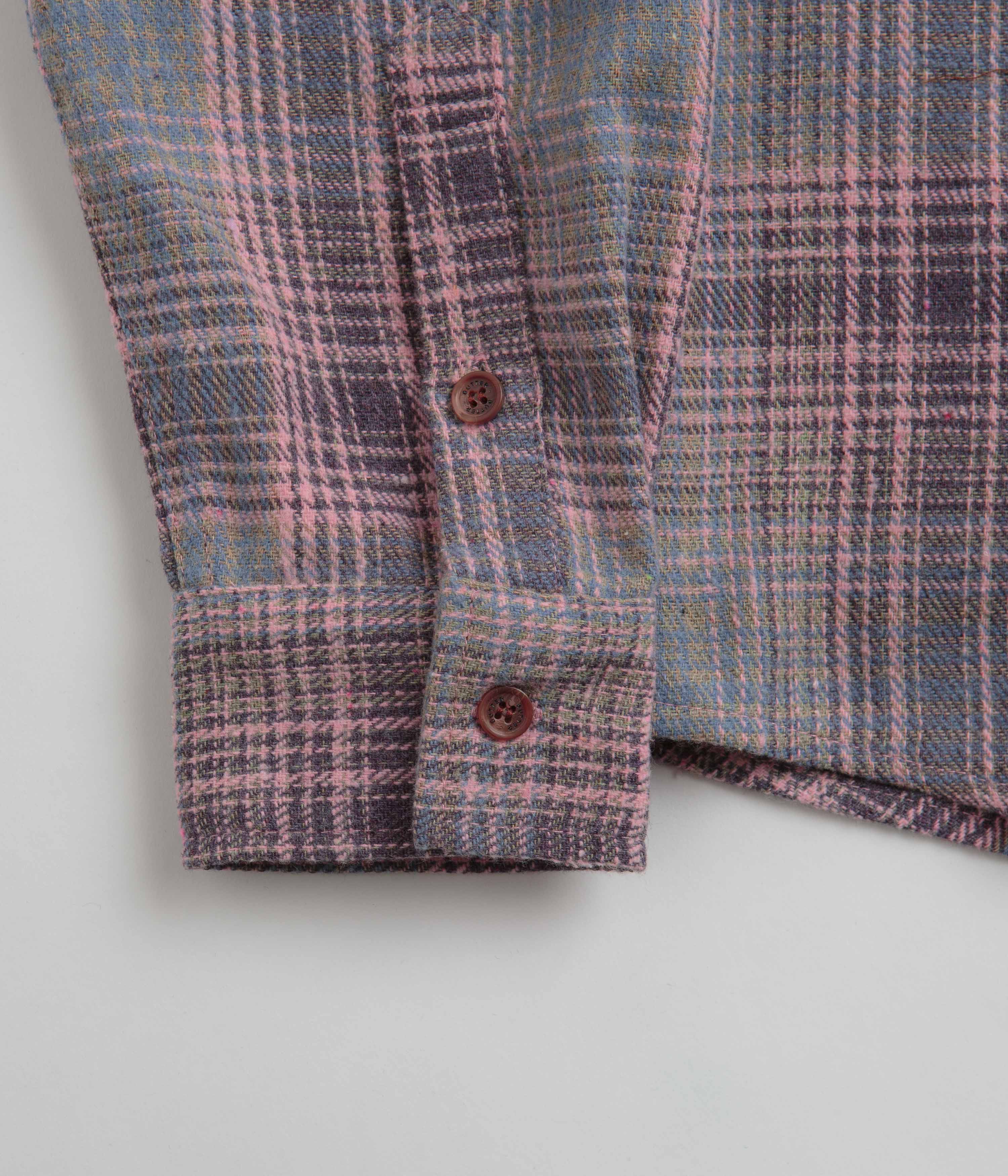 Butter Goods Rodent Flannel Shirt - Pink / Grey - Image 2