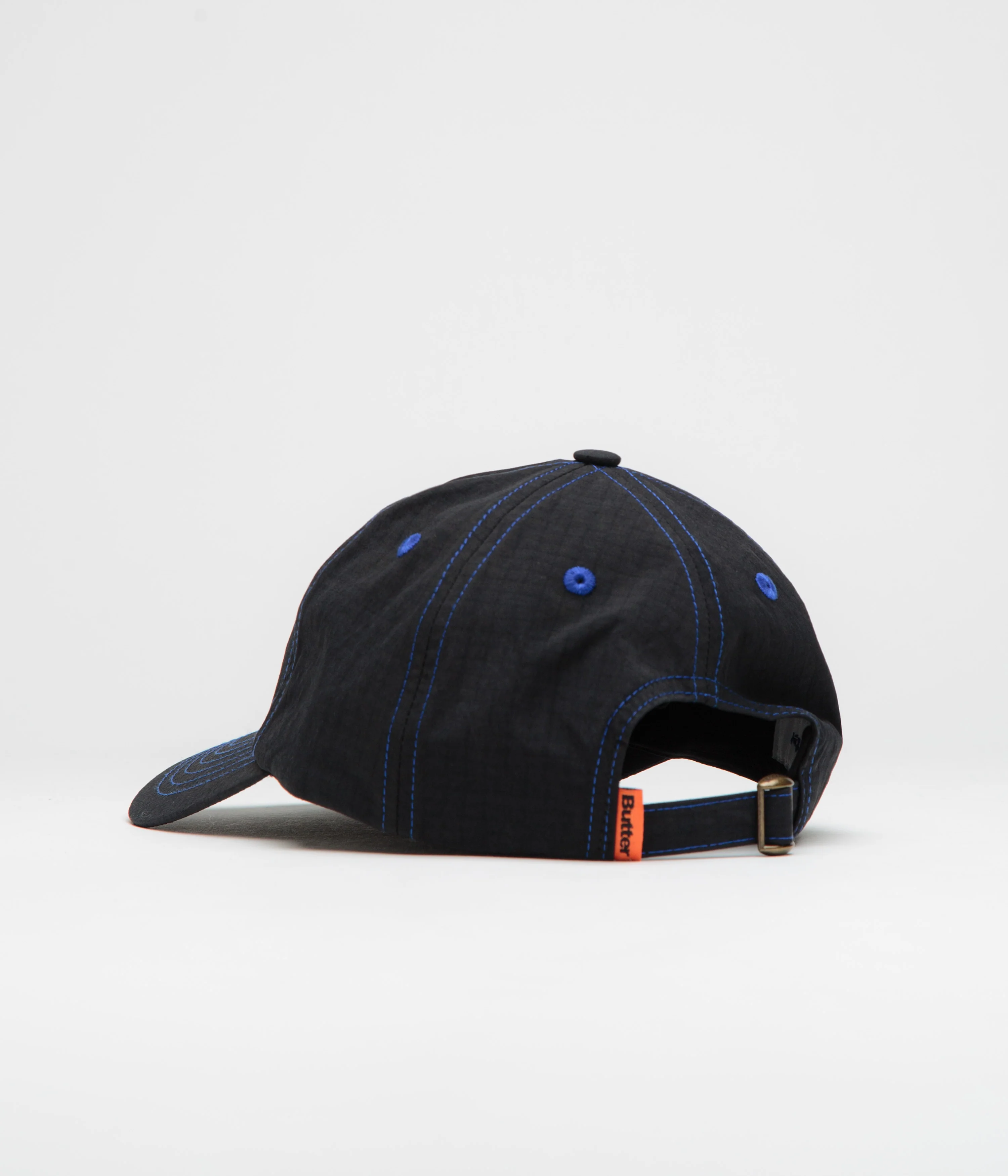 Butter Goods Rounded Logo Cap - Black / Blue - Image 3