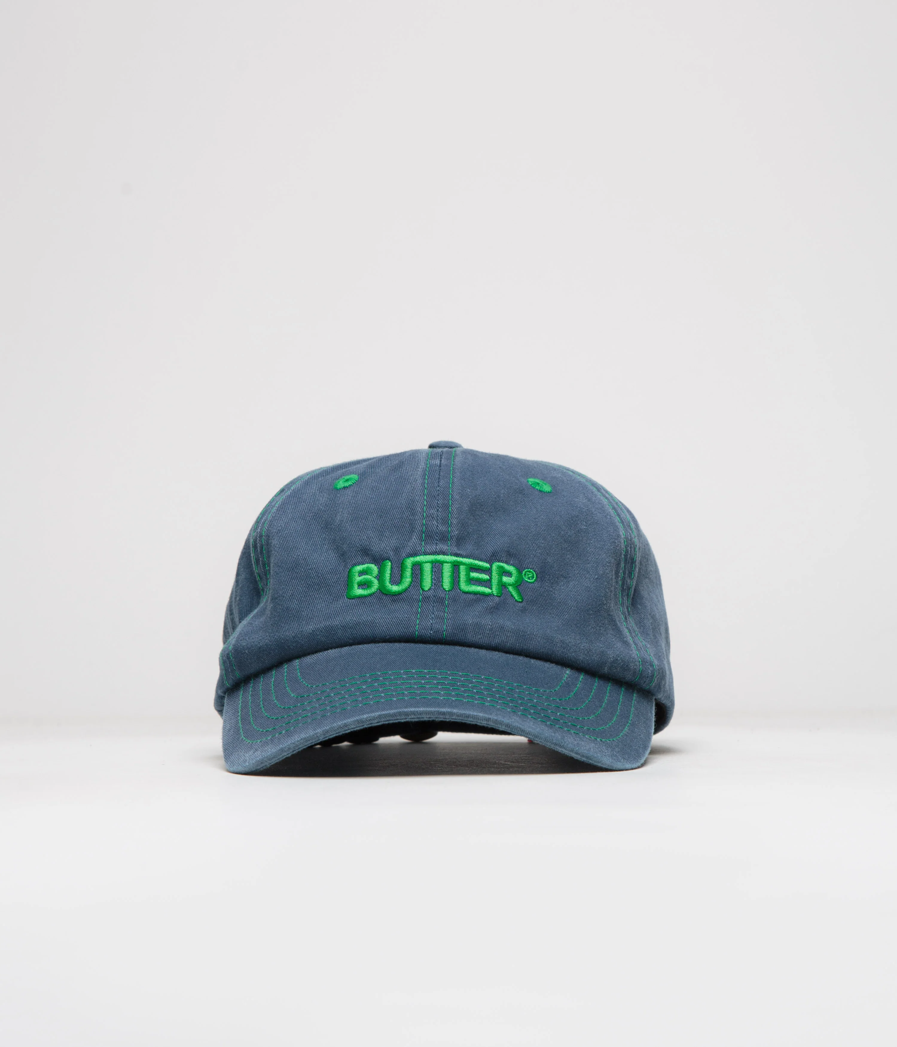 Butter Goods Rounded Logo Cap - Navy - Image 2
