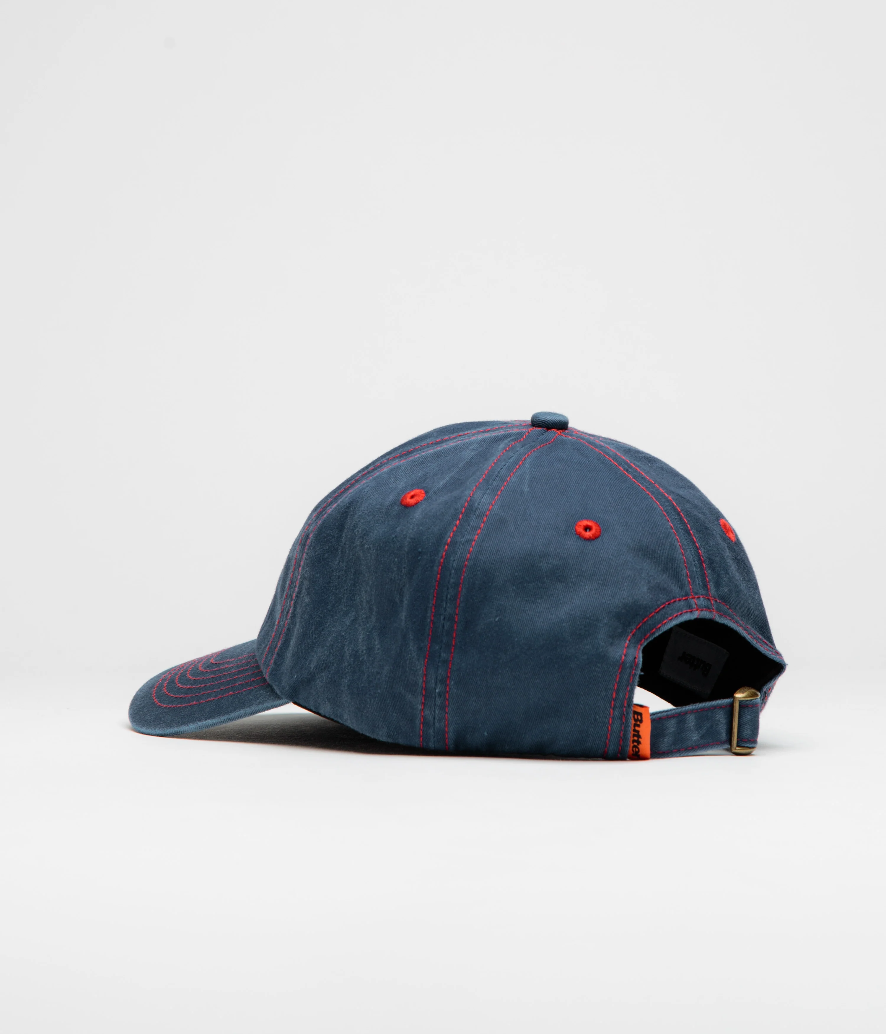 Butter Goods Rounded Logo Cap - Washed Navy - Image 3