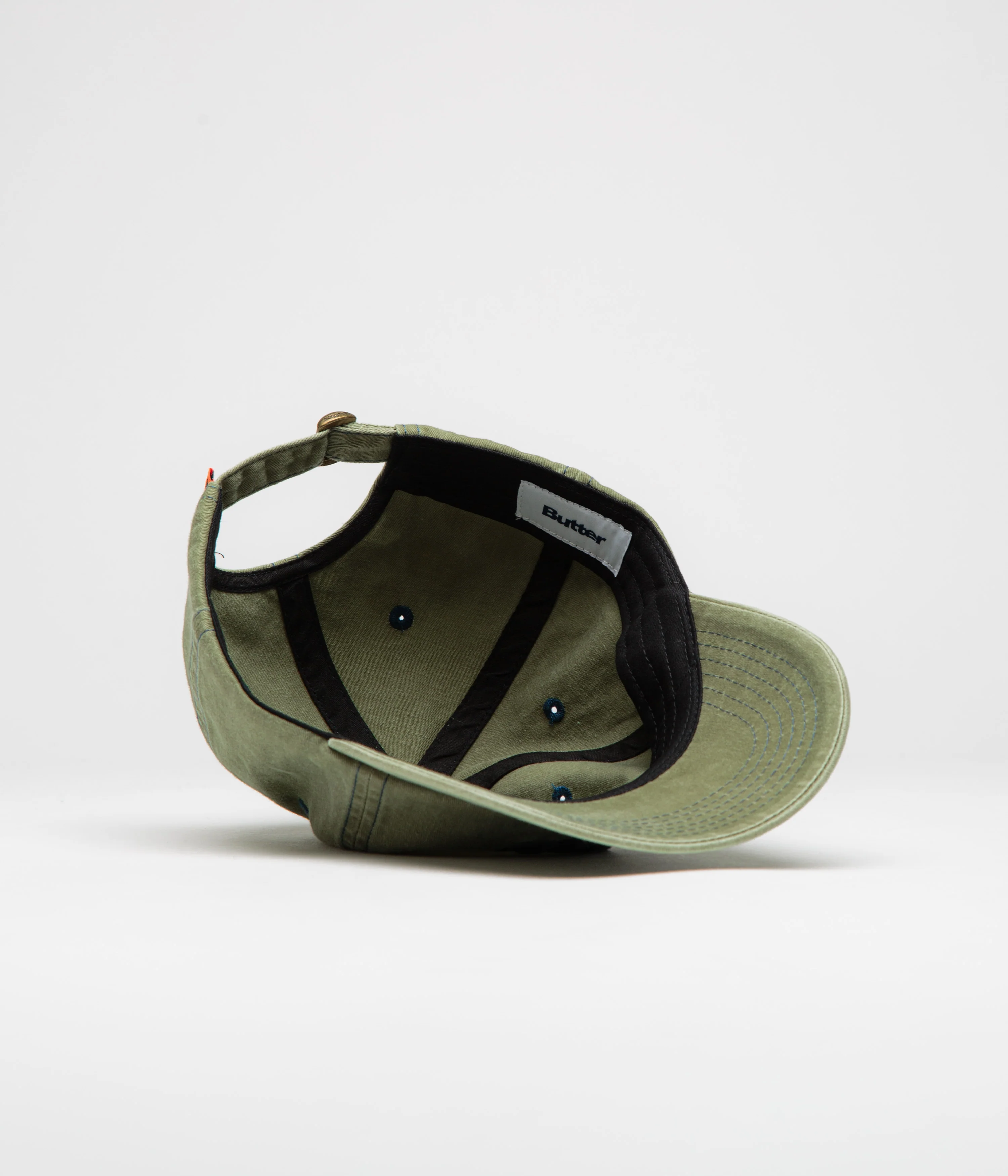 Butter Goods Rounded Logo Cap - Washed Pear - Image 4