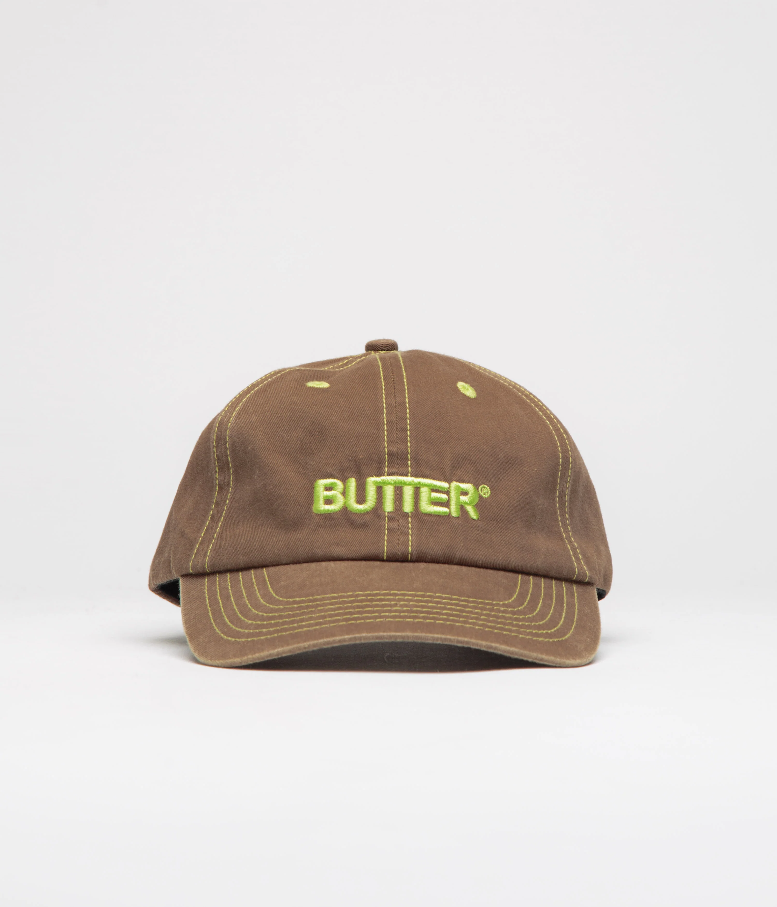Butter Goods Rounded Logo Cap - Washed Pecan - Image 2